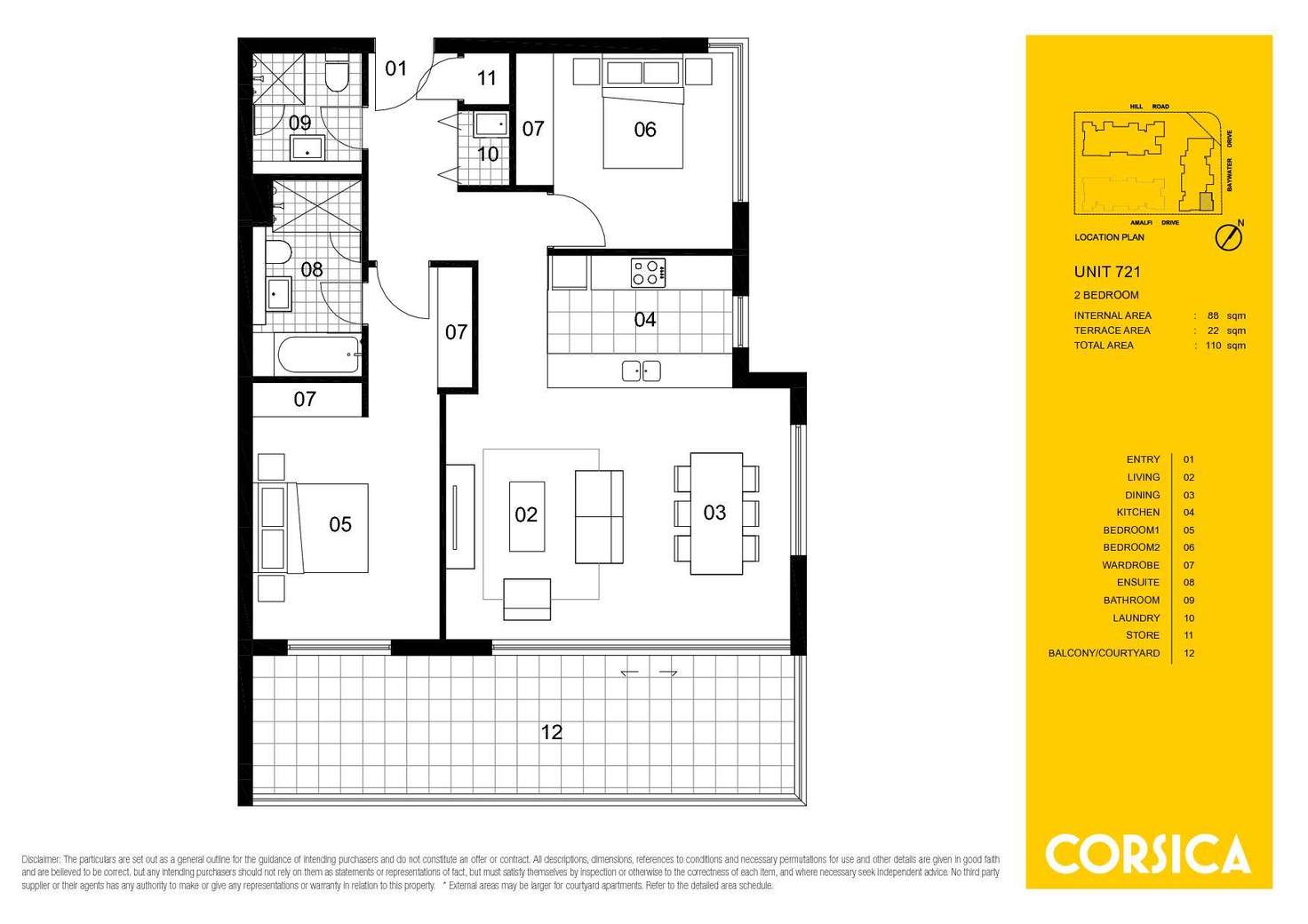 Floorplan of Homely apartment listing, 721/6 Baywater Drive, Wentworth Point NSW 2127