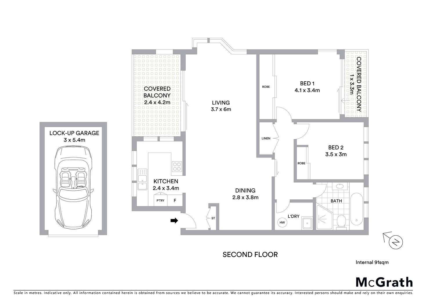 Floorplan of Homely unit listing, 2/69 Woniora Road, Hurstville NSW 2220