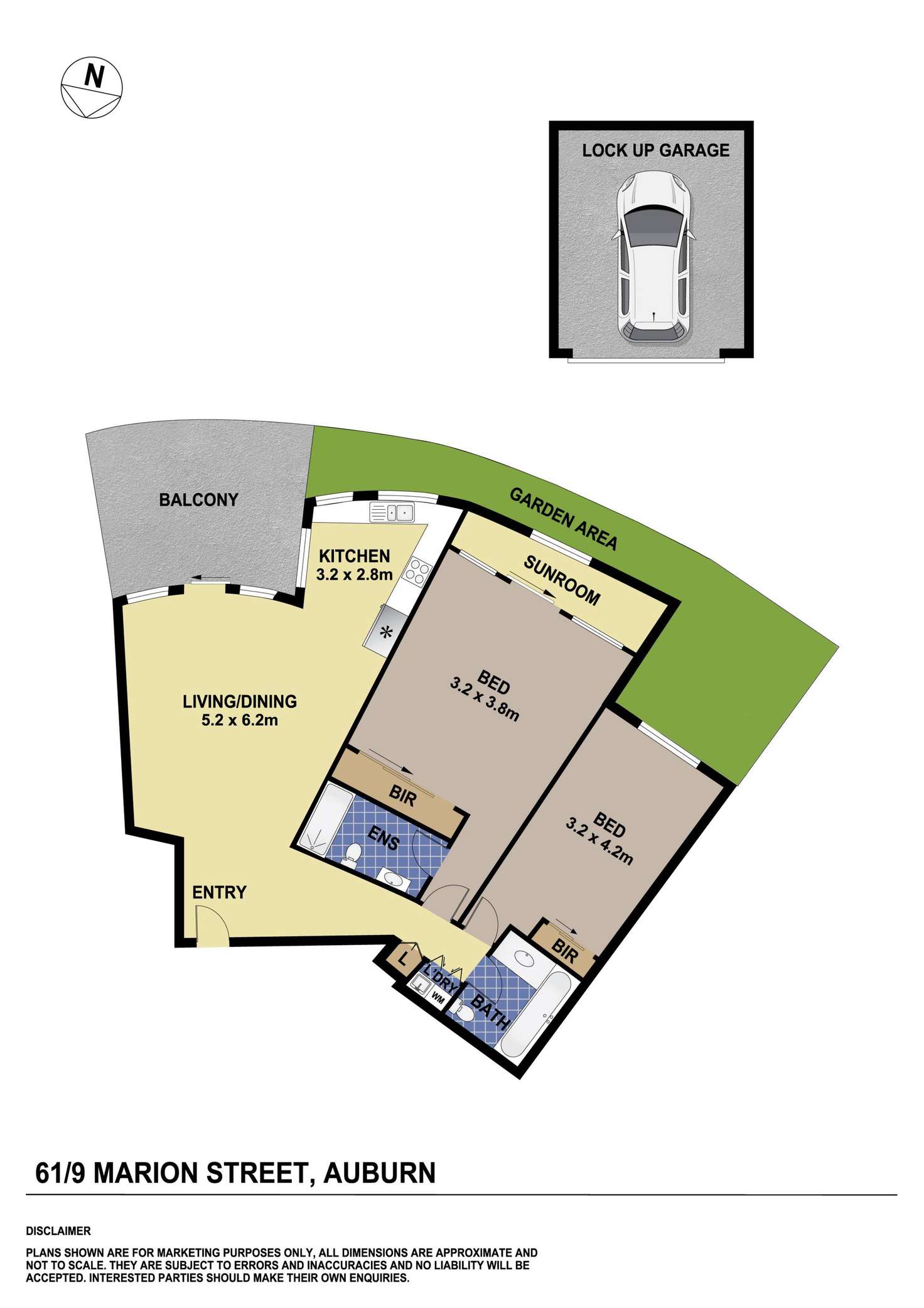 Floorplan of Homely unit listing, 61/9 Marion Street, Auburn NSW 2144