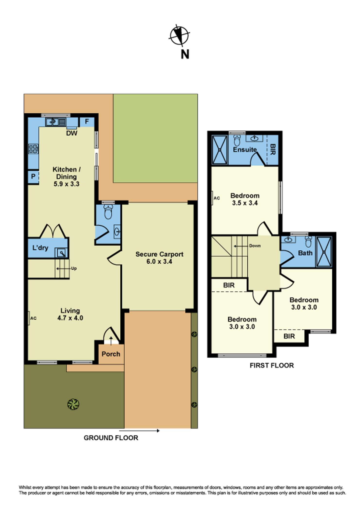 Floorplan of Homely townhouse listing, 18 Dorothy Avenue, Sunshine VIC 3020
