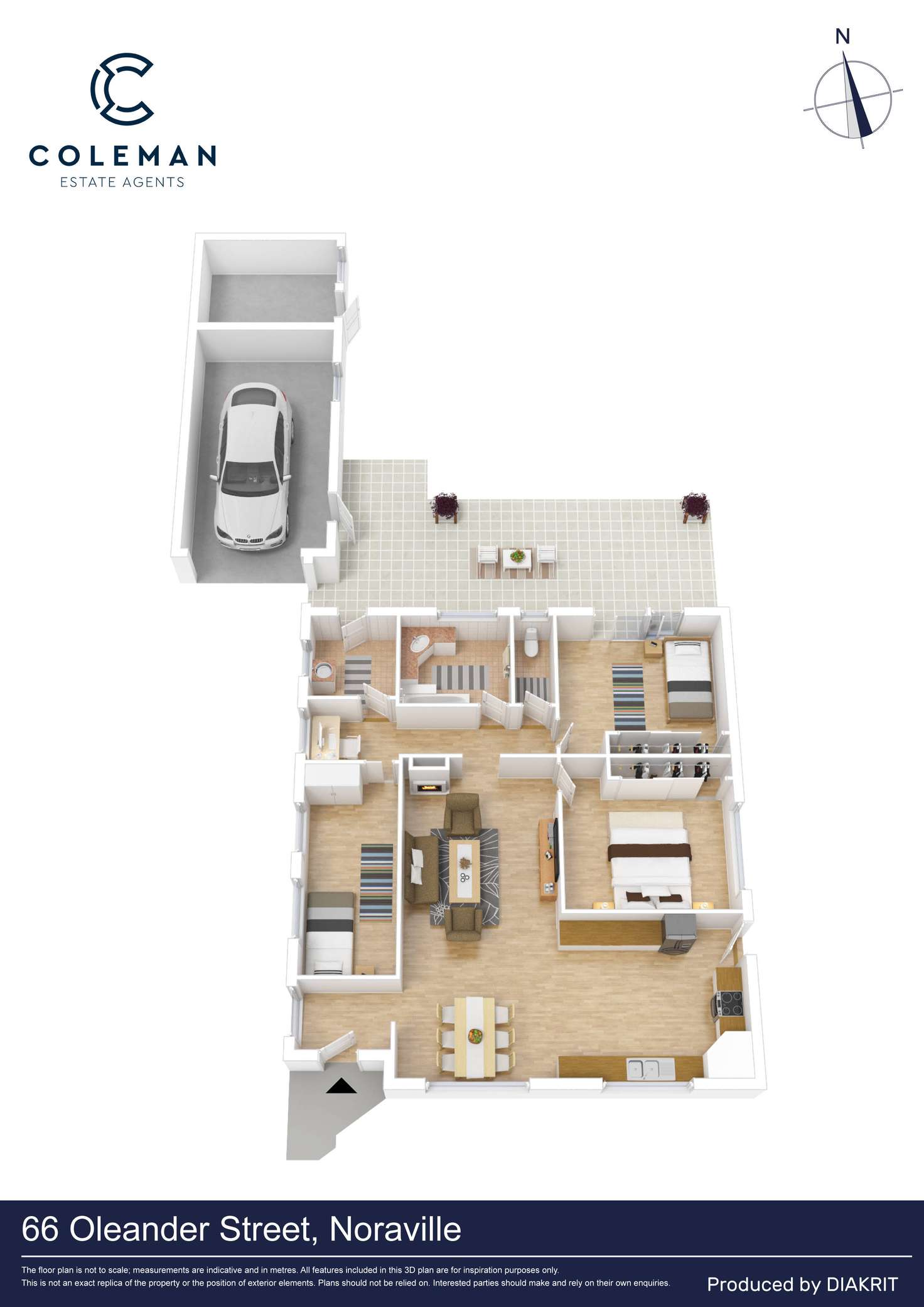 Floorplan of Homely house listing, 66 Oleander Street, Noraville NSW 2263