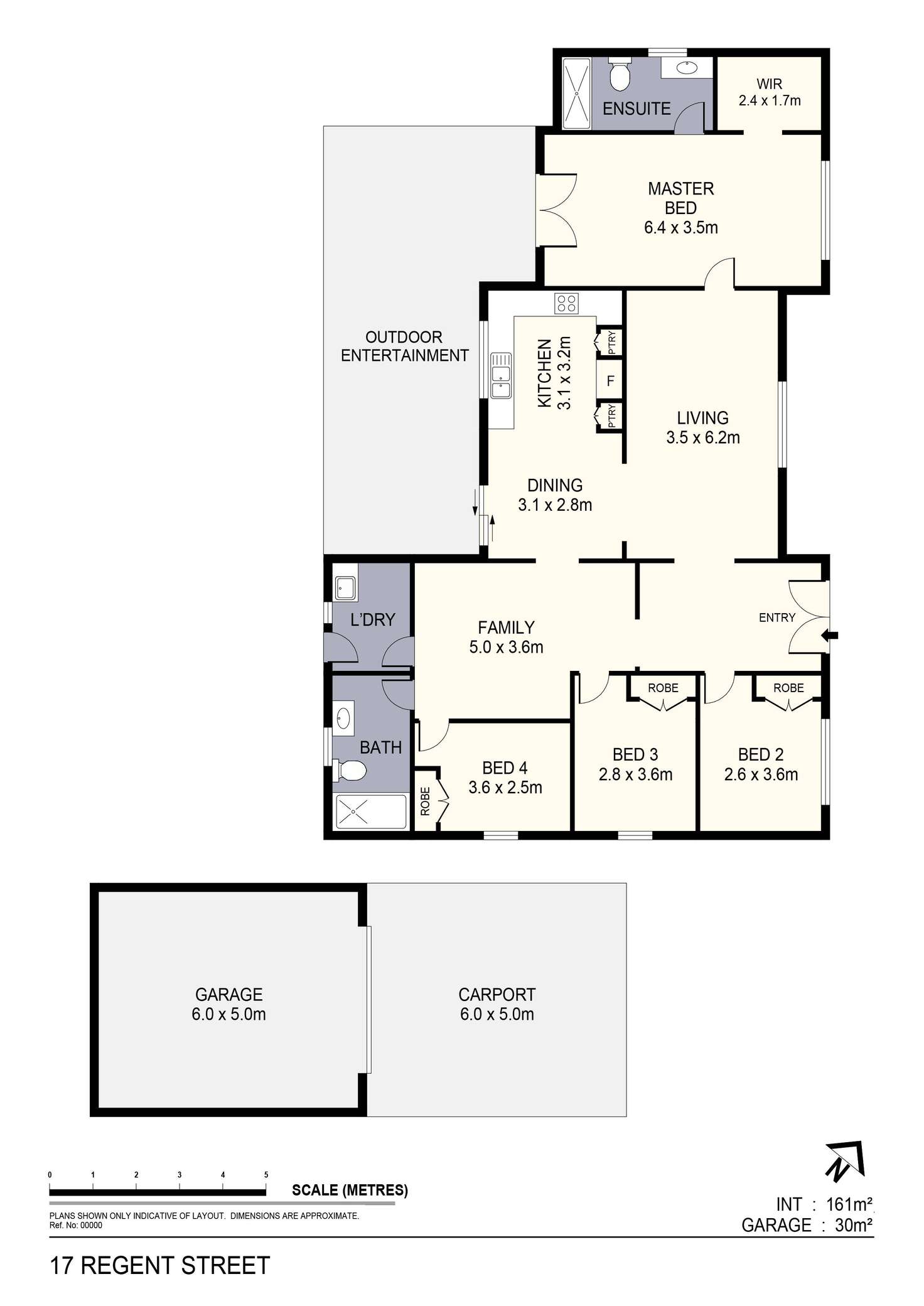 Floorplan of Homely house listing, 17 Regent Street, Kangaroo Flat VIC 3555