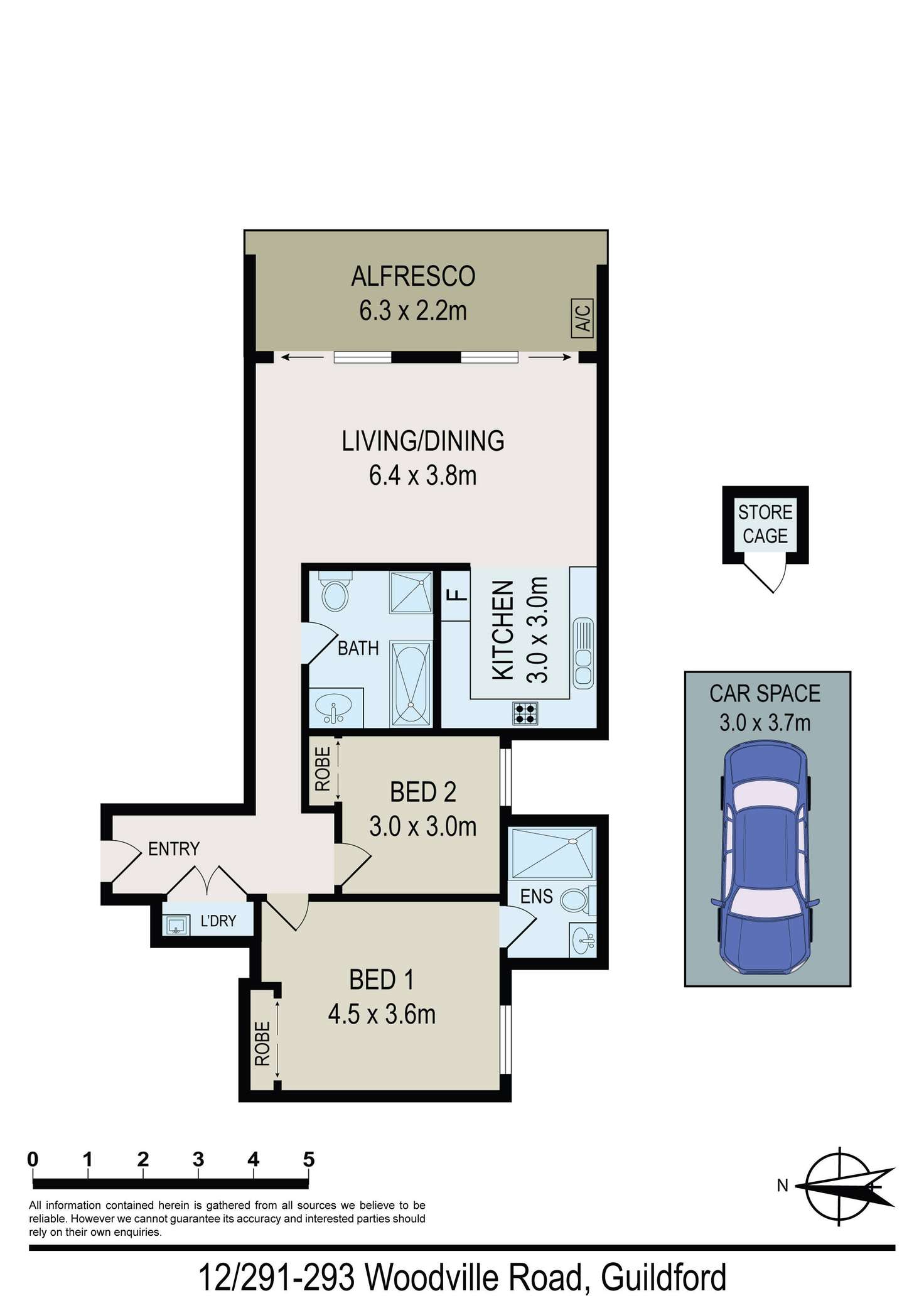 Floorplan of Homely unit listing, 12/291-293 Woodville Road, Guildford NSW 2161