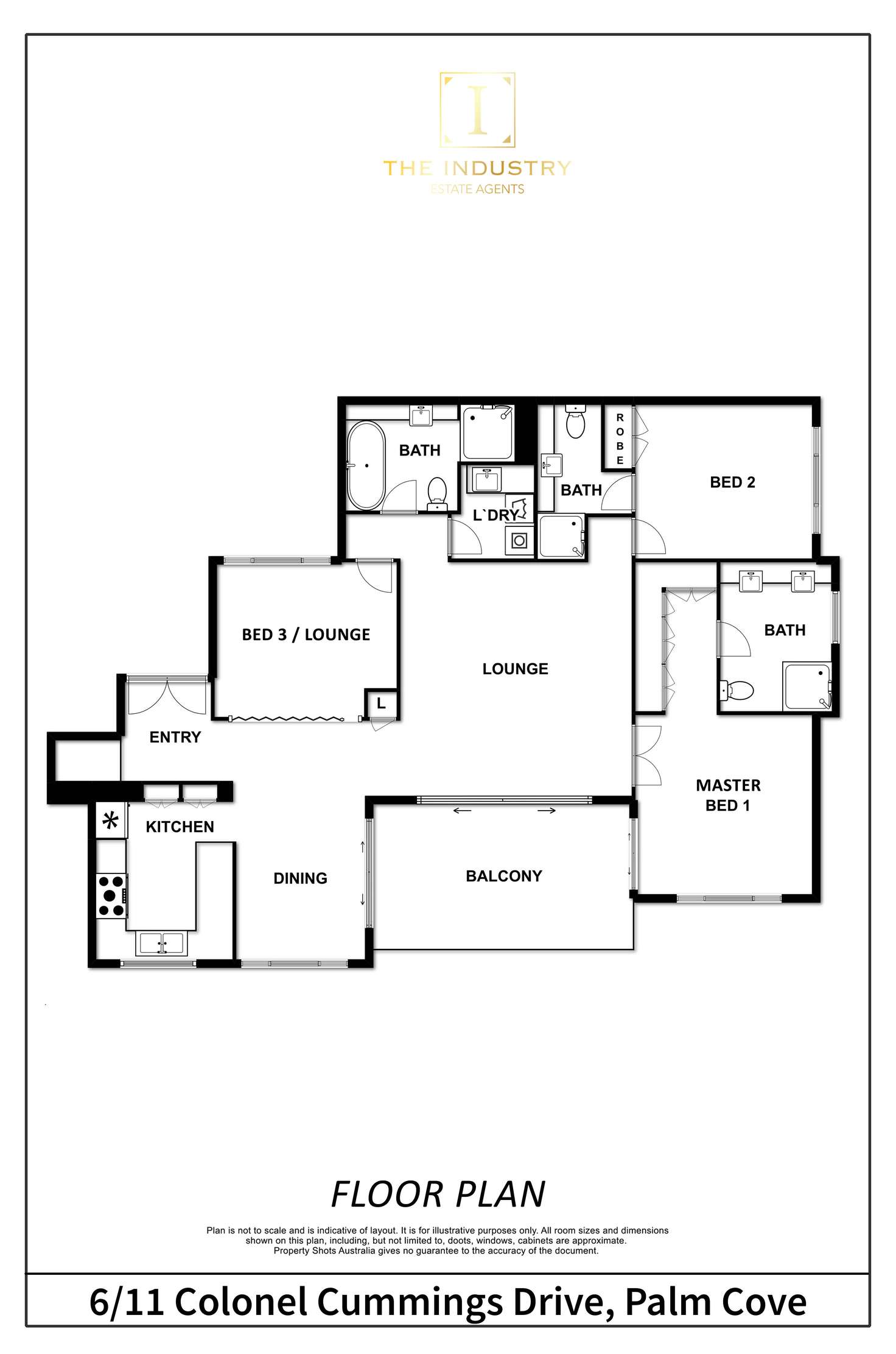 Floorplan of Homely unit listing, 6/11 Colonel Cummings Drive, Palm Cove QLD 4879