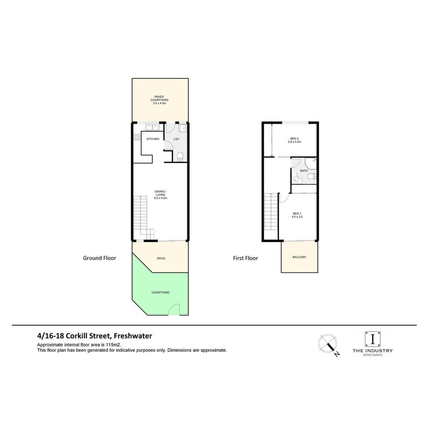 Floorplan of Homely unit listing, 4/16-18 Corkill Street, Freshwater QLD 4870