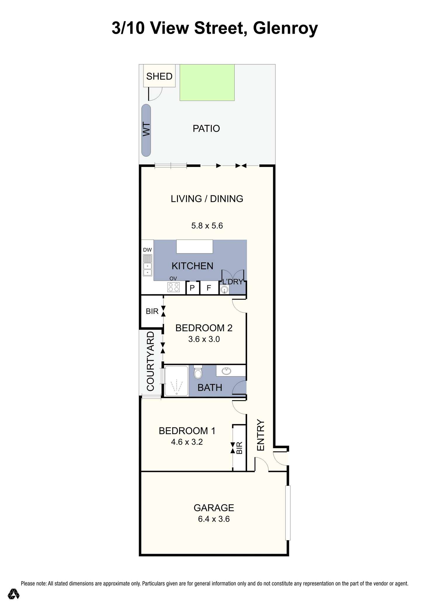 Floorplan of Homely unit listing, 3/10 View Street, Glenroy VIC 3046