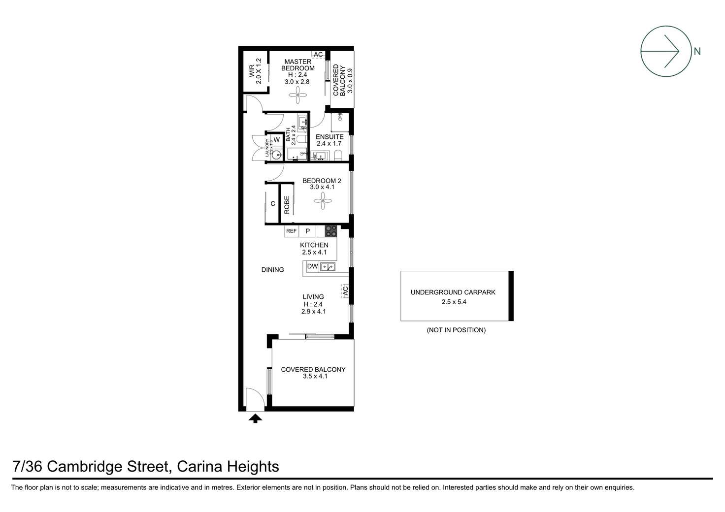 Floorplan of Homely unit listing, 7/36 Cambridge Street, Carina Heights QLD 4152