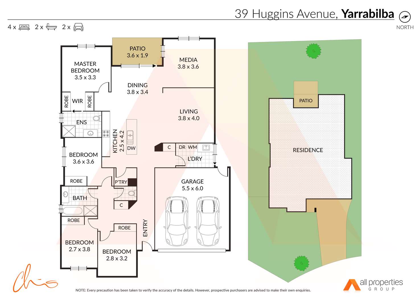 Floorplan of Homely house listing, 39 Huggins Avenue, Yarrabilba QLD 4207