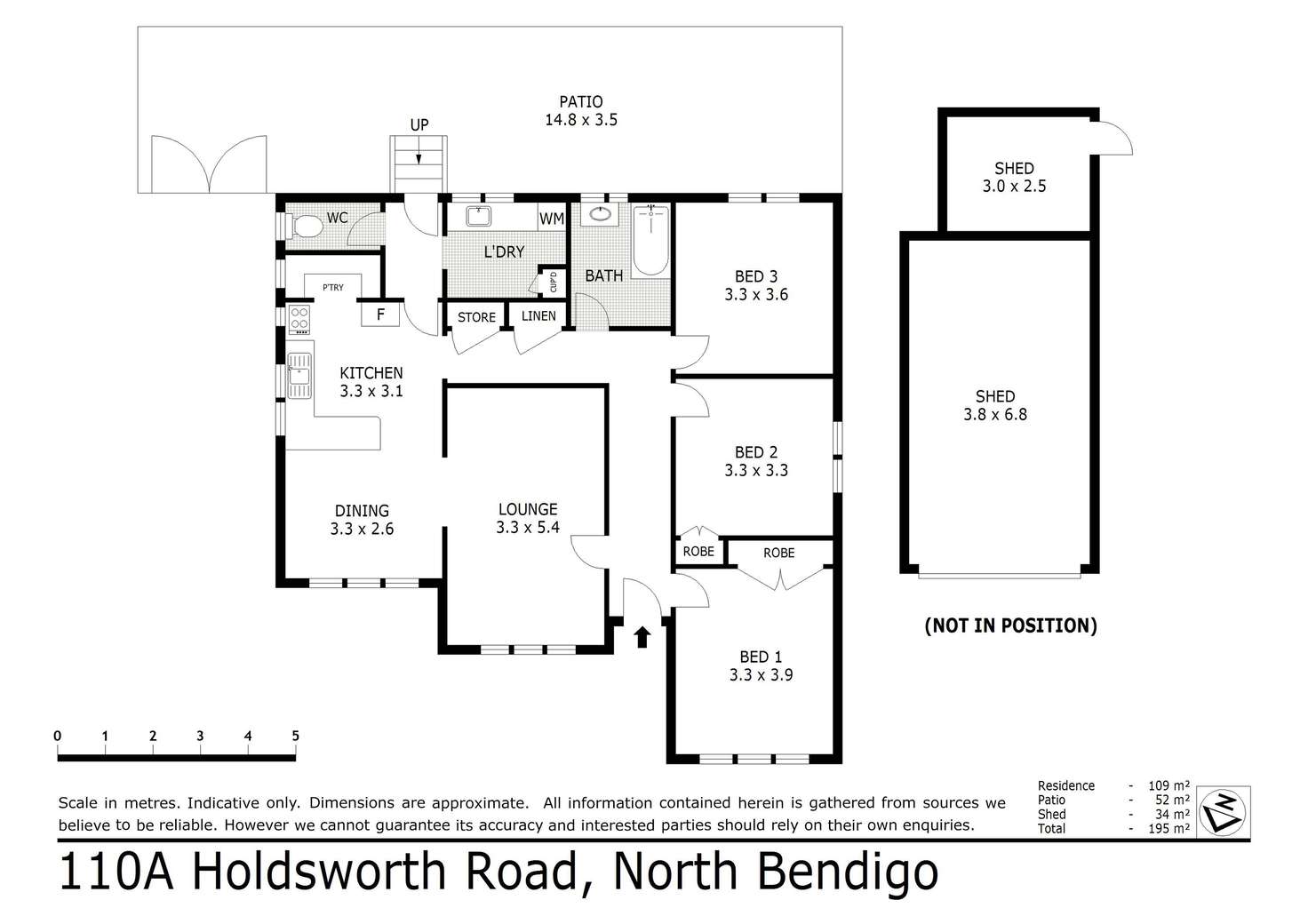 Floorplan of Homely house listing, 110A Holdsworth Road, North Bendigo VIC 3550