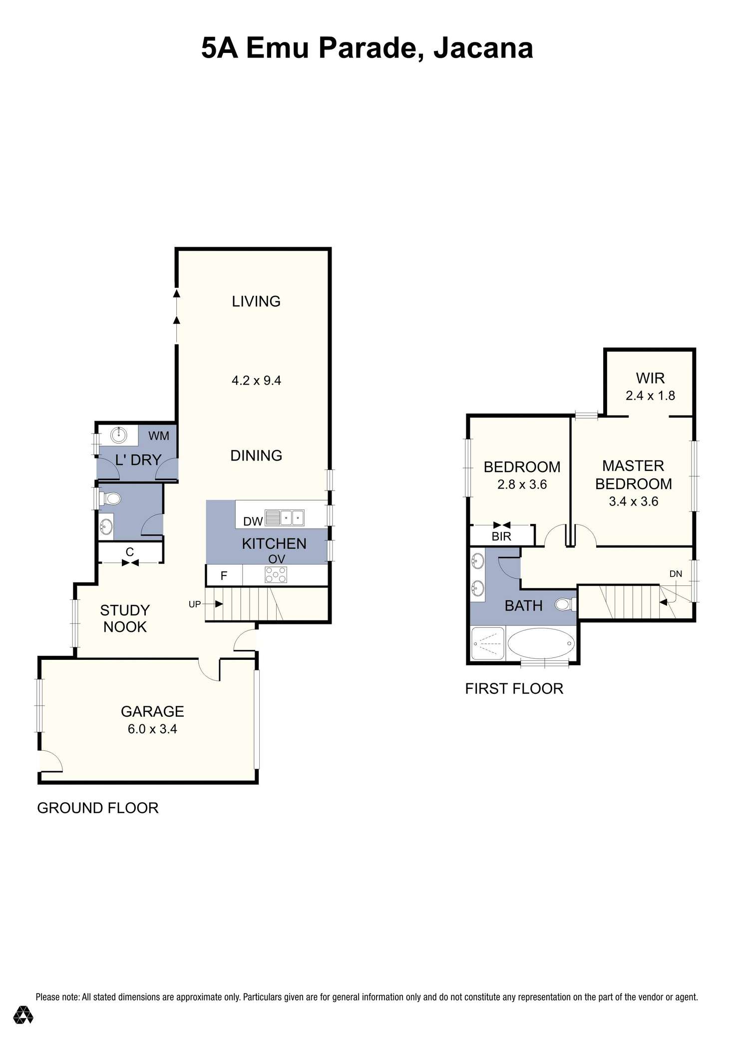 Floorplan of Homely unit listing, 5A Emu Parade, Jacana VIC 3047