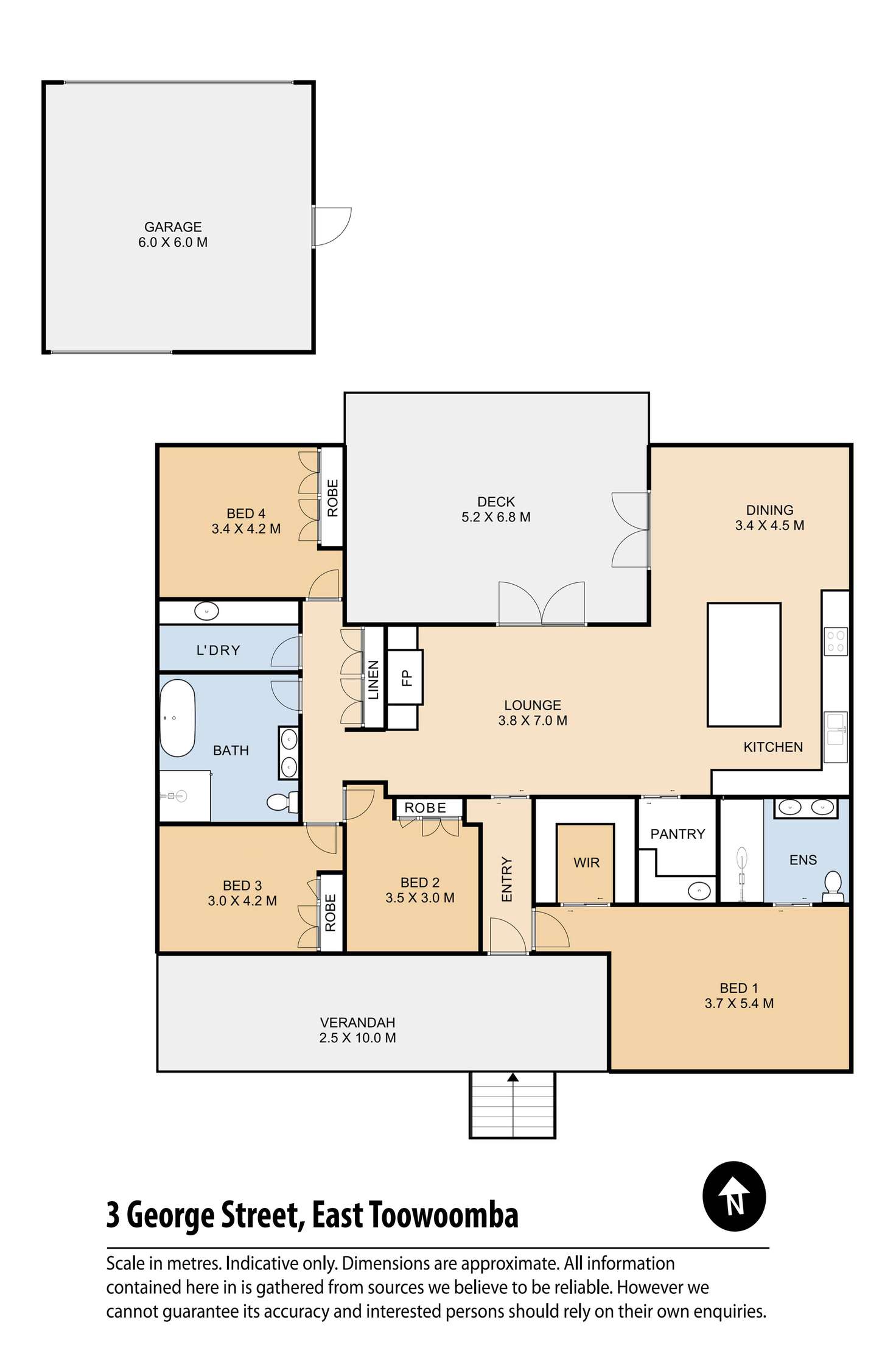 Floorplan of Homely house listing, 3 George Street, East Toowoomba QLD 4350