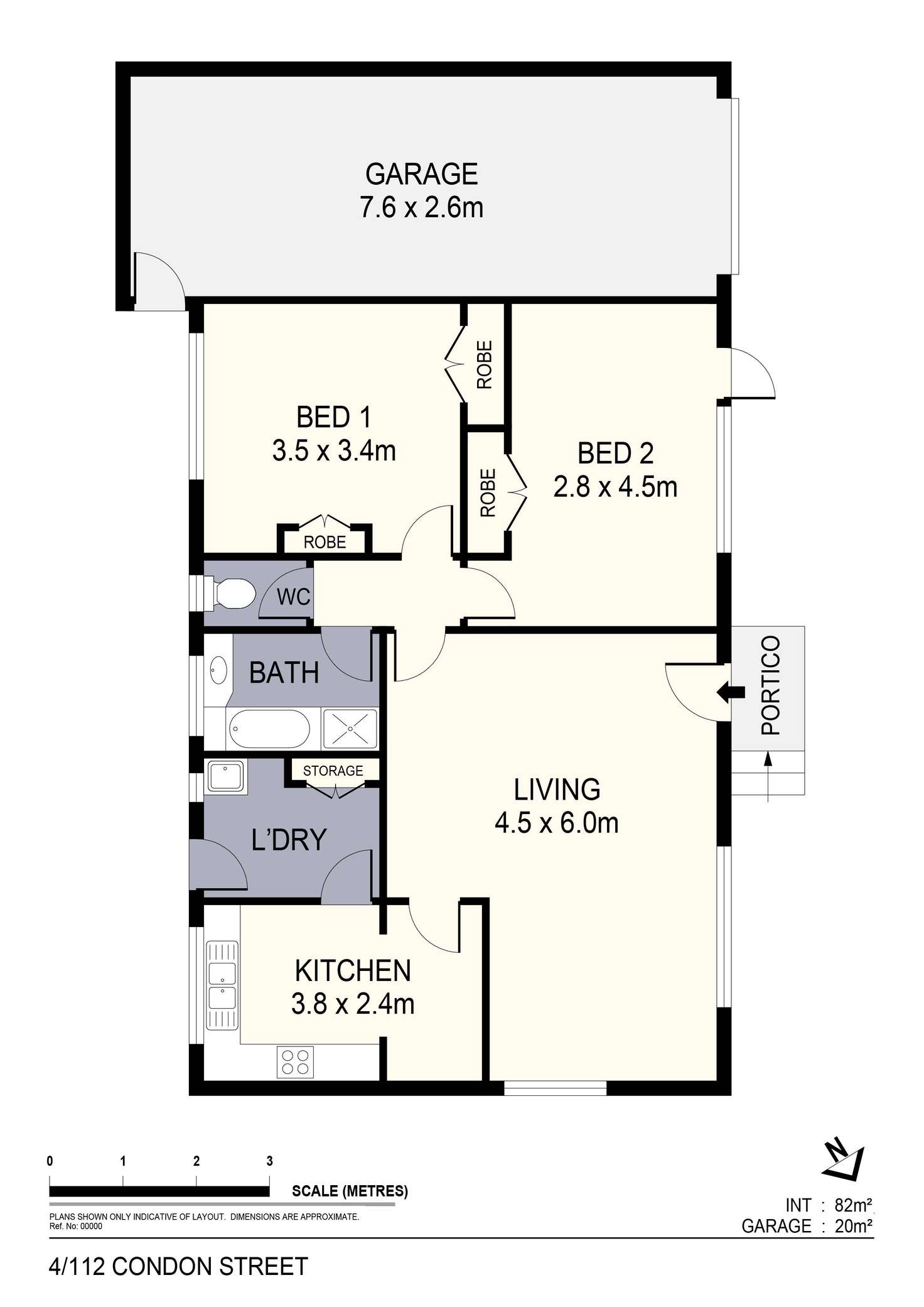 Floorplan of Homely unit listing, 4/112 Condon Street, Kennington VIC 3550