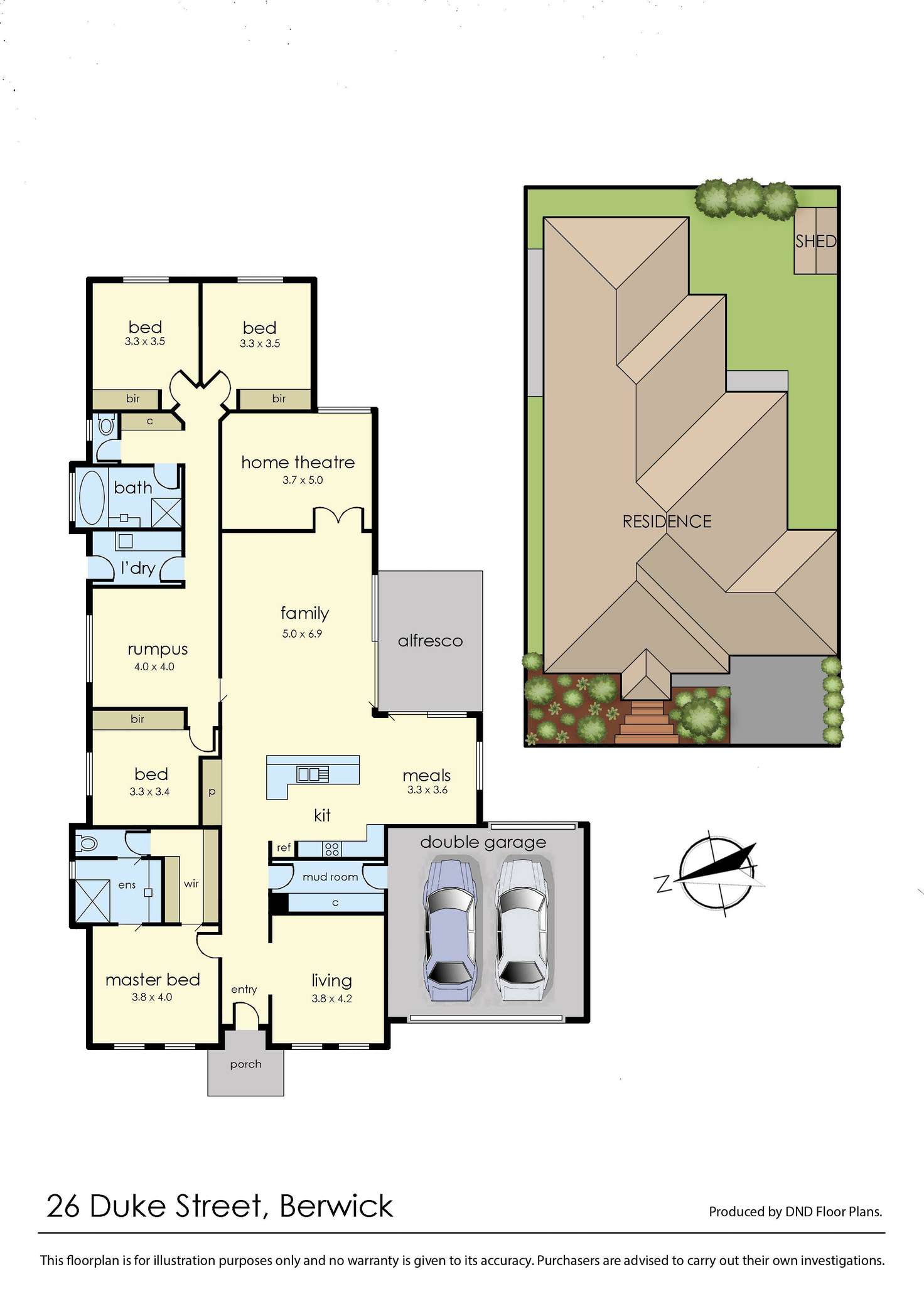 Floorplan of Homely house listing, 26 Duke Street, Berwick VIC 3806