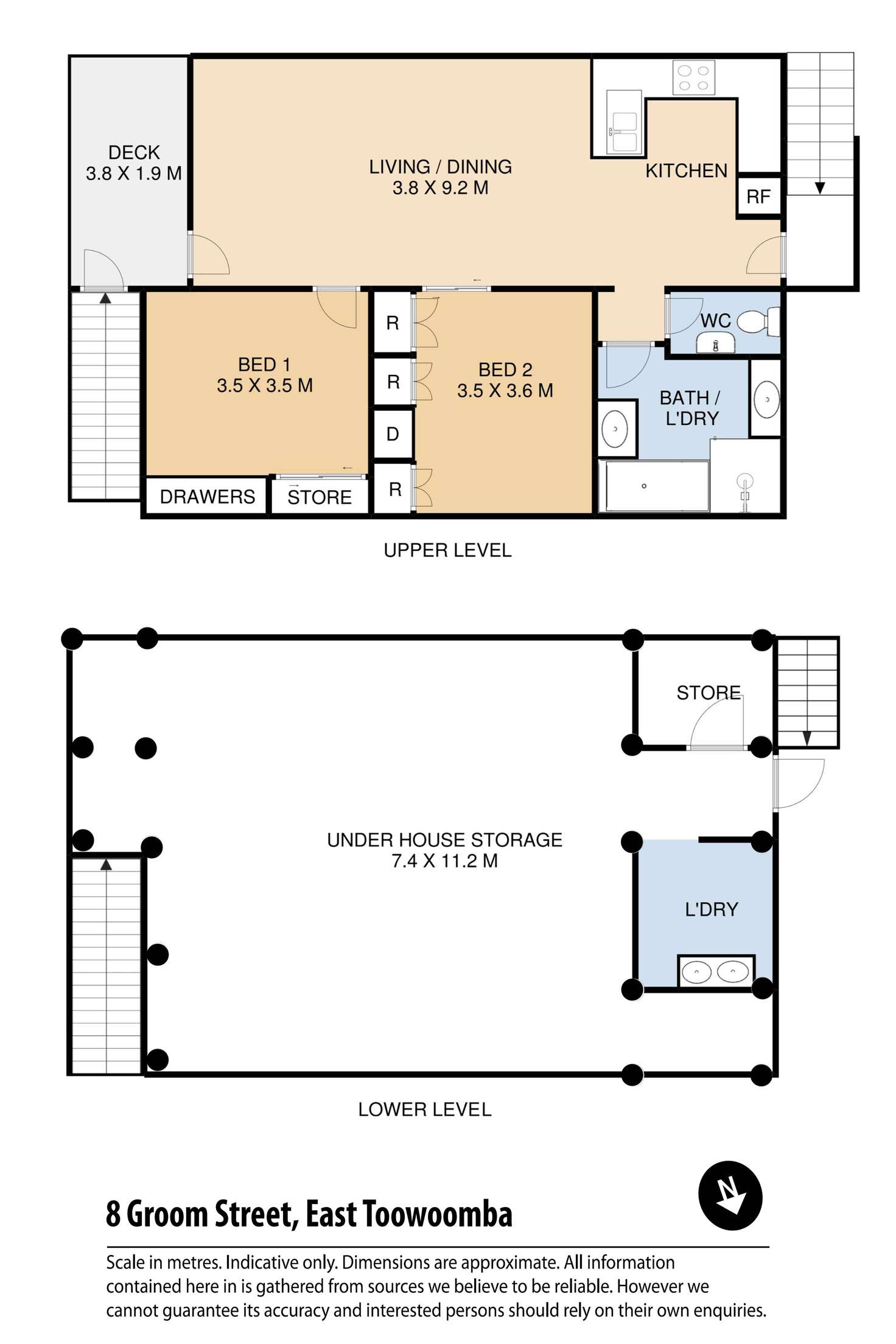 Floorplan of Homely house listing, 8 Groom Street, East Toowoomba QLD 4350