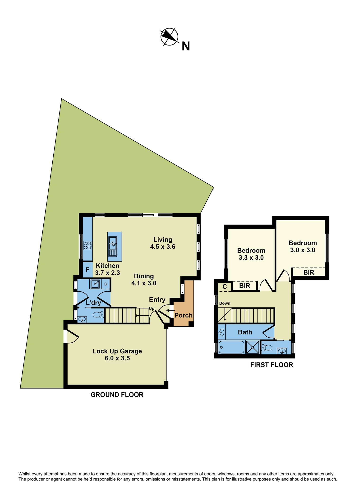 Floorplan of Homely townhouse listing, 3/5 Howell Place, Braybrook VIC 3019