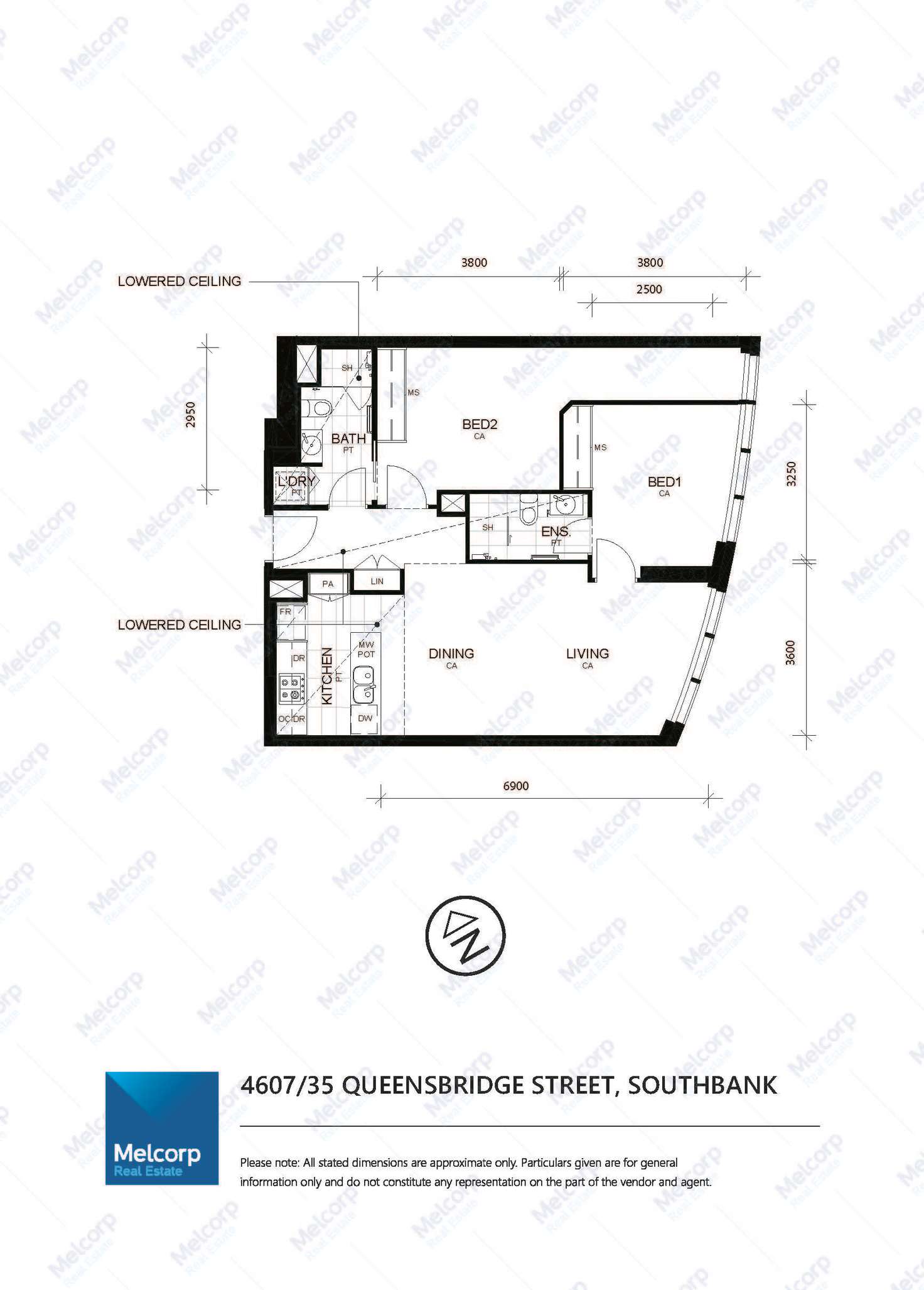 Floorplan of Homely apartment listing, 4607/35 Queensbridge Street, Southbank VIC 3006