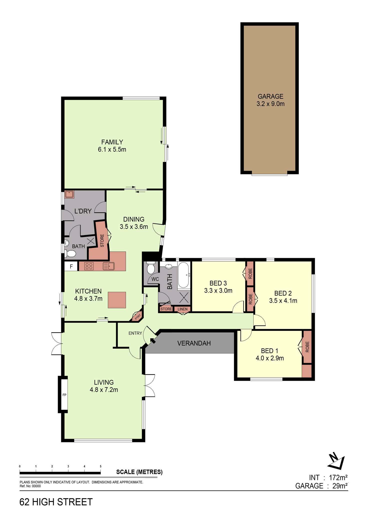 Floorplan of Homely house listing, 62 High Street, Kangaroo Flat VIC 3555