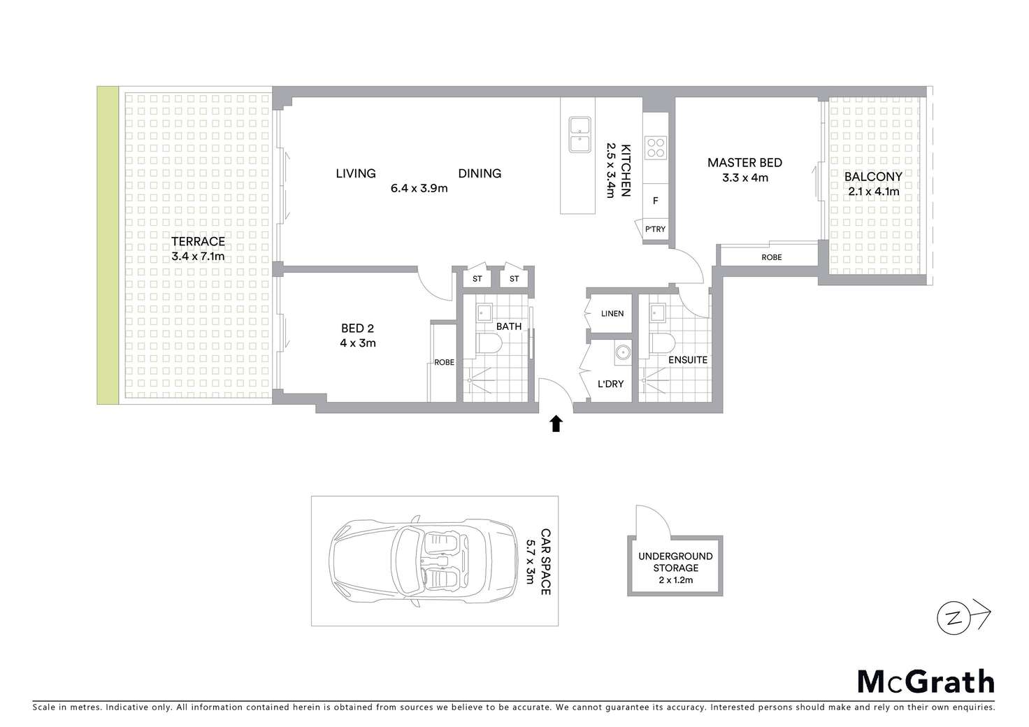 Floorplan of Homely apartment listing, 576/16 Oaks Avenue, Dee Why NSW 2099