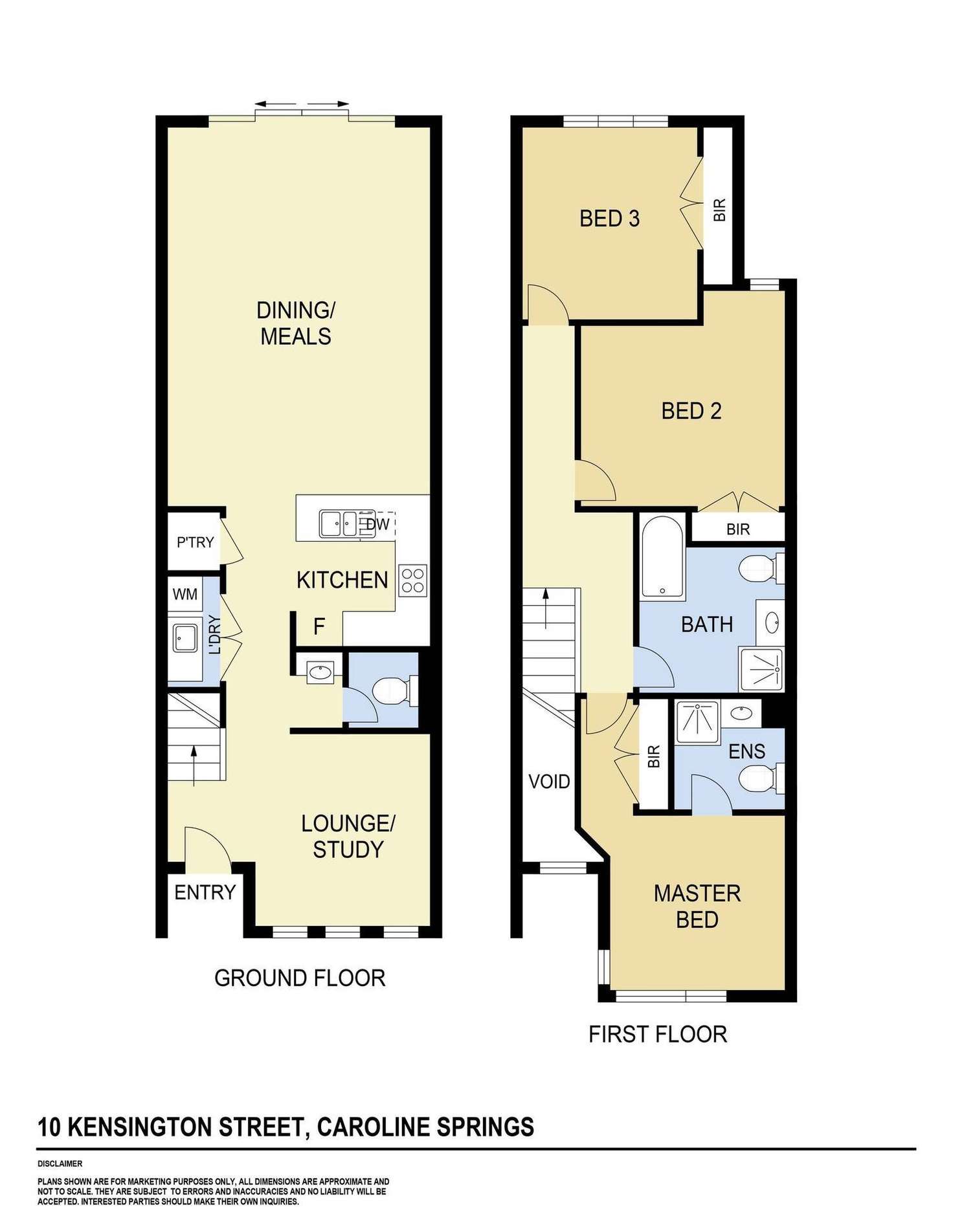 Floorplan of Homely house listing, 10 Kensington Street, Caroline Springs VIC 3023
