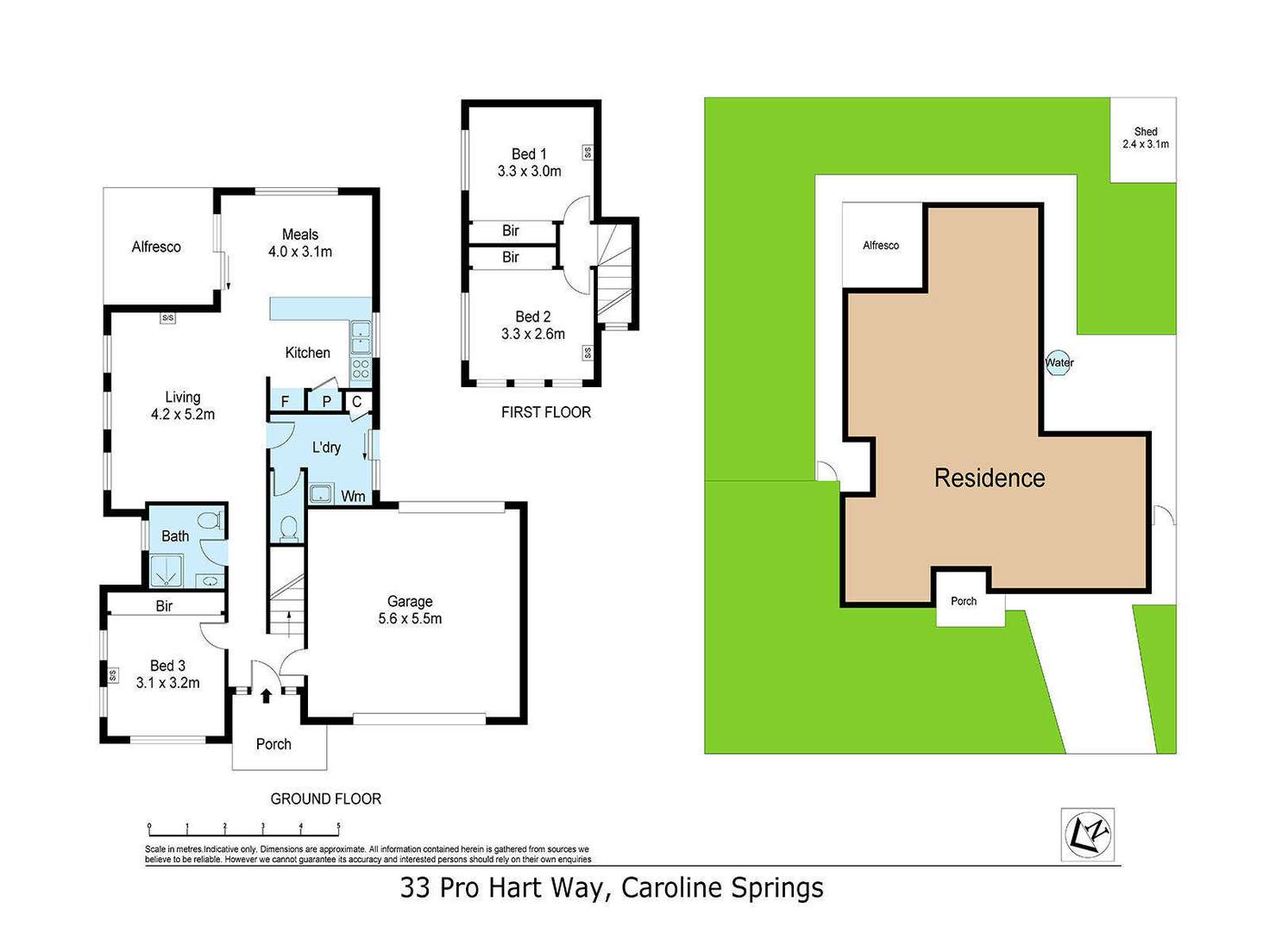 Floorplan of Homely house listing, 33 Pro Hart Way, Caroline Springs VIC 3023
