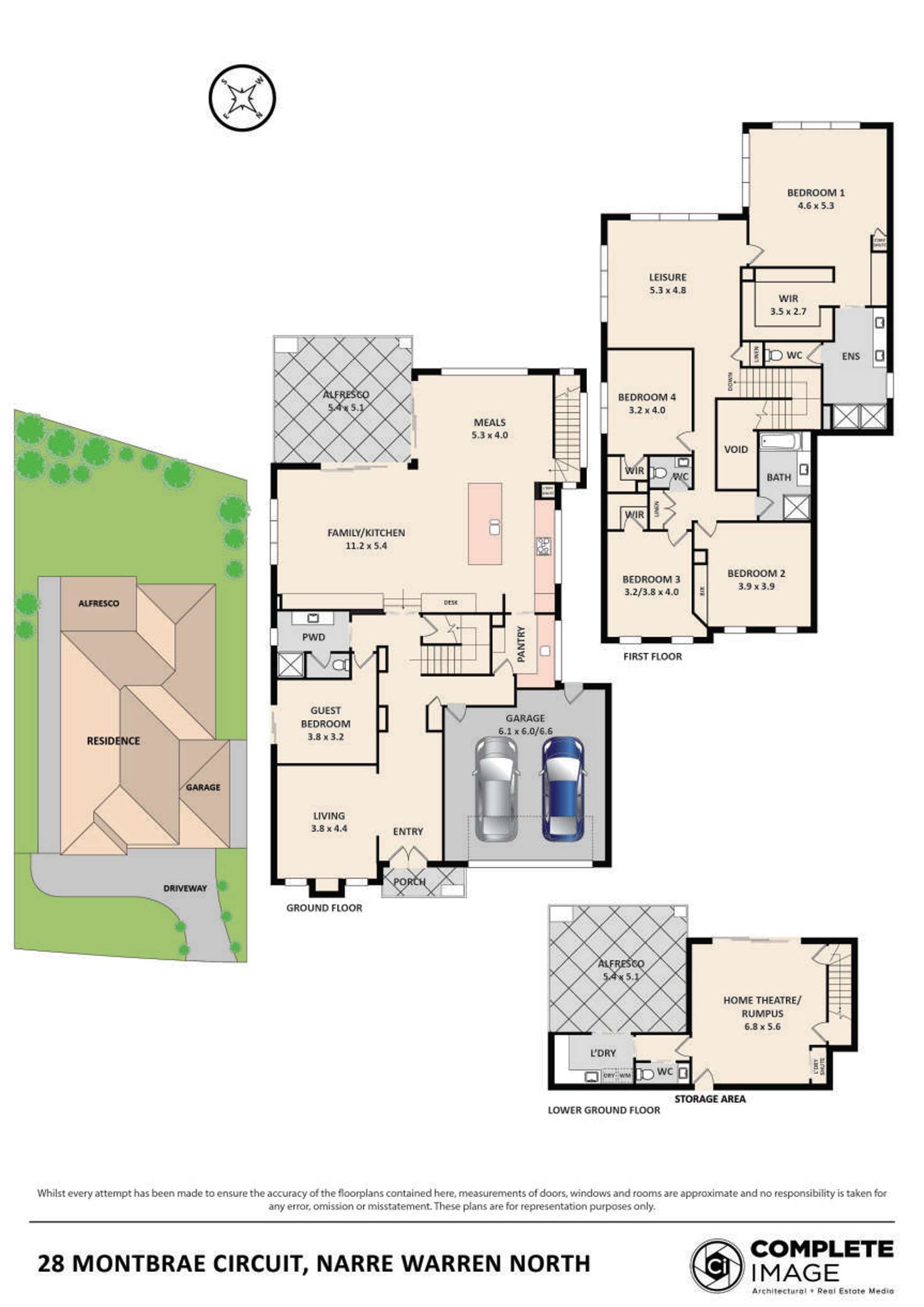 Floorplan of Homely house listing, 28 Montbrae Circuit, Narre Warren North VIC 3804
