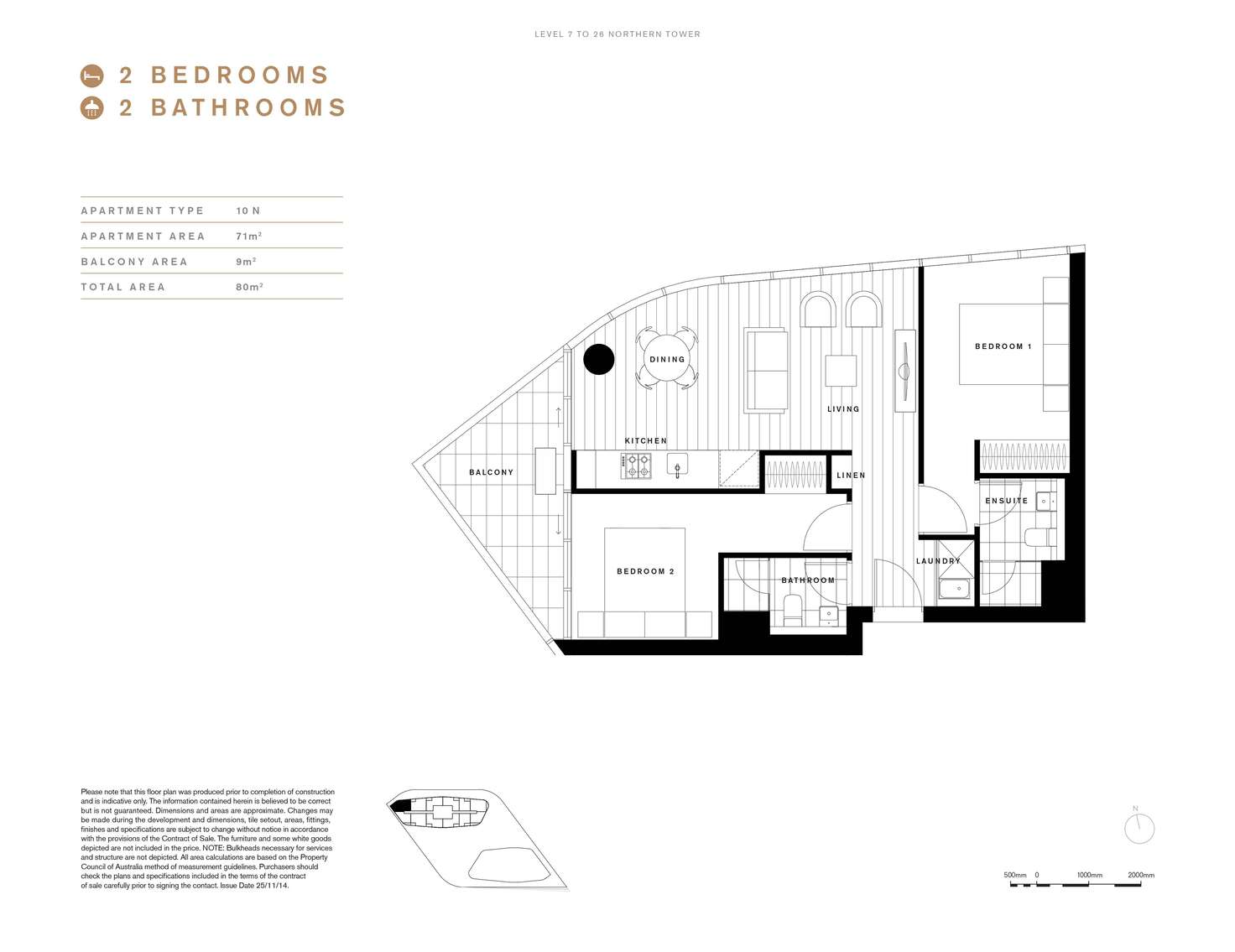 Floorplan of Homely apartment listing, 1610N/889 Collins Street, Docklands VIC 3008