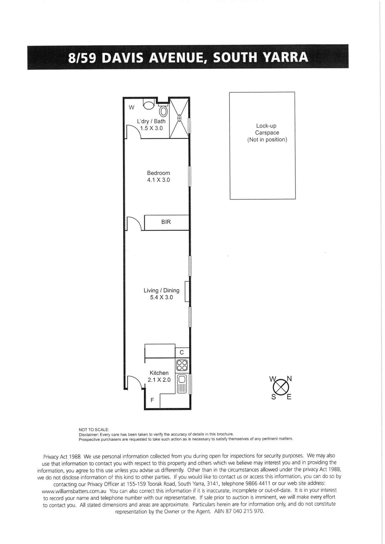 Floorplan of Homely apartment listing, 8/59 Davis Avenue, South Yarra VIC 3141
