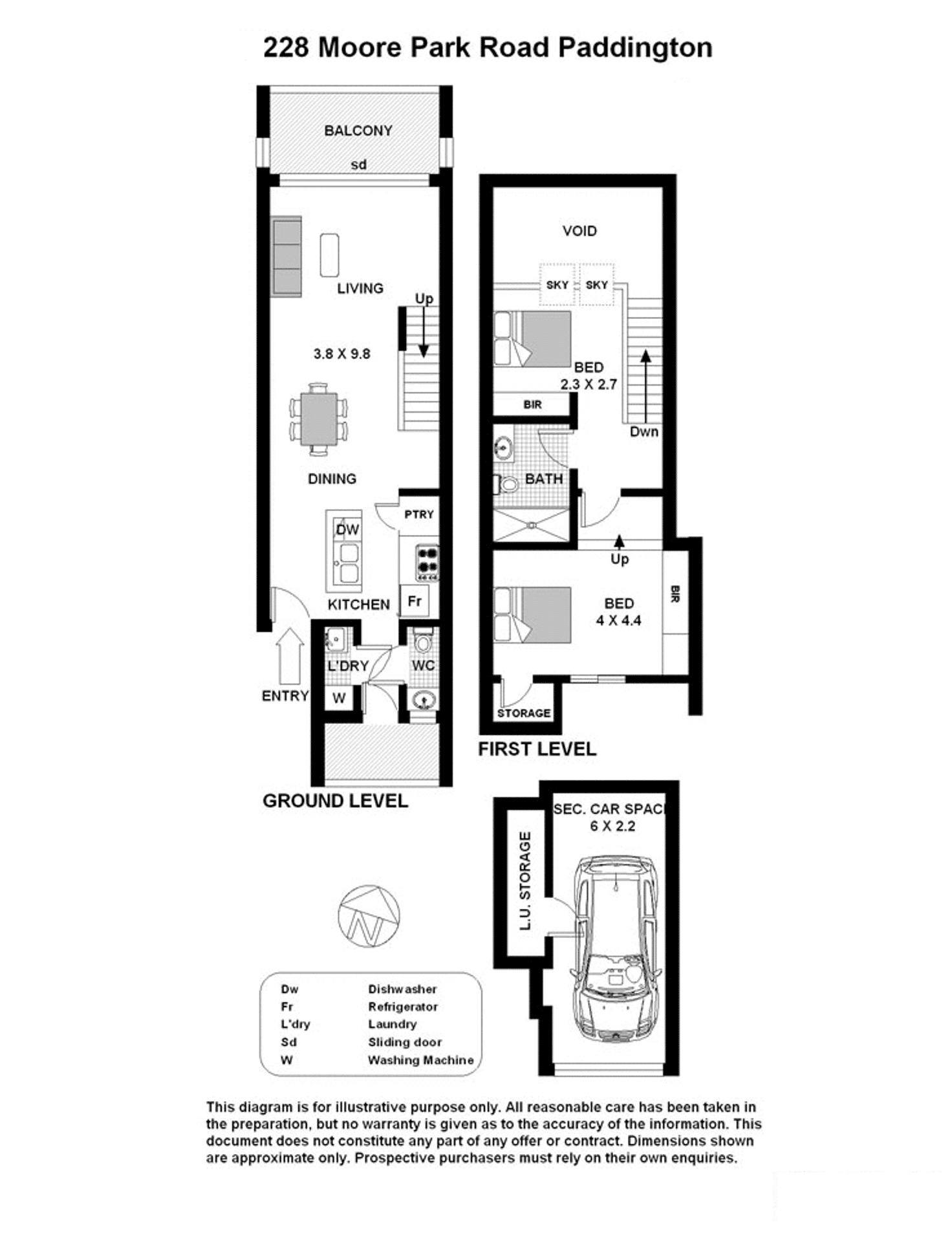 Floorplan of Homely apartment listing, 228 Moore Park Road, Paddington NSW 2021