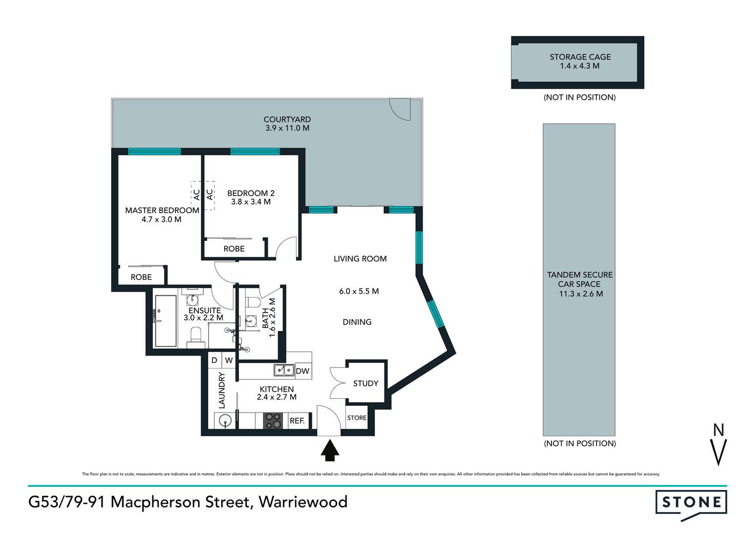 Floorplan of Homely apartment listing, G53/79-91 Macpherson Street, Warriewood NSW 2102