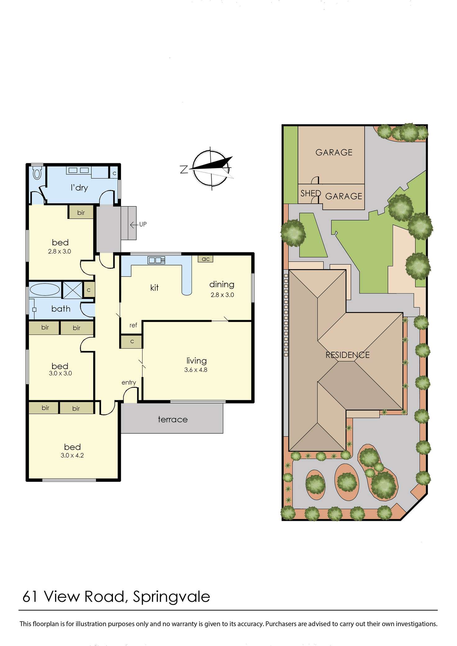 Floorplan of Homely house listing, 61 View Road, Springvale VIC 3171