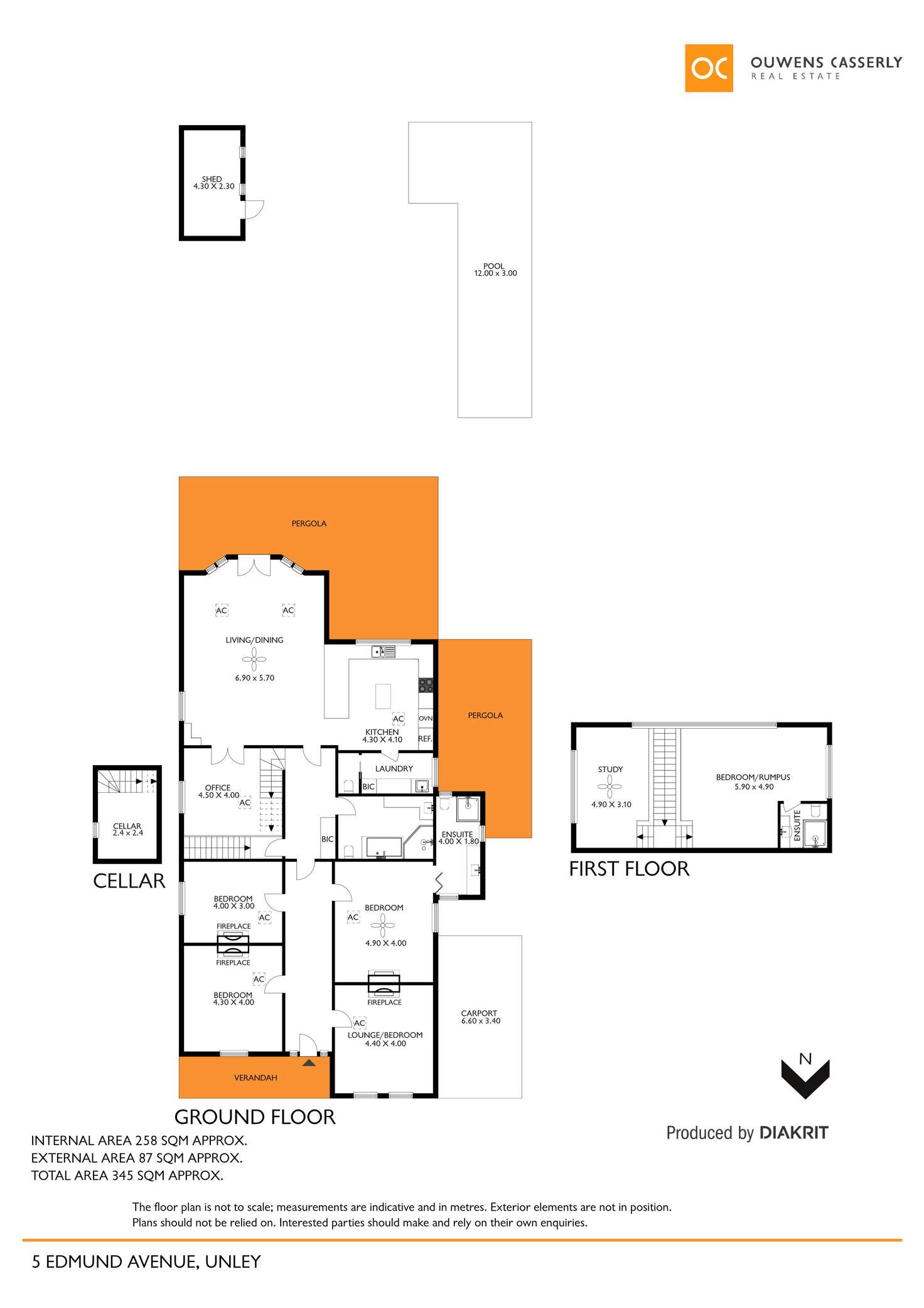 Floorplan of Homely house listing, 5 Edmund Avenue, Unley SA 5061