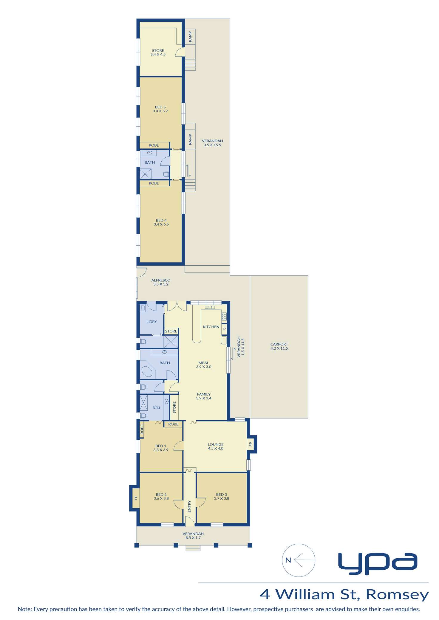 Floorplan of Homely house listing, 4 William Street, Romsey VIC 3434