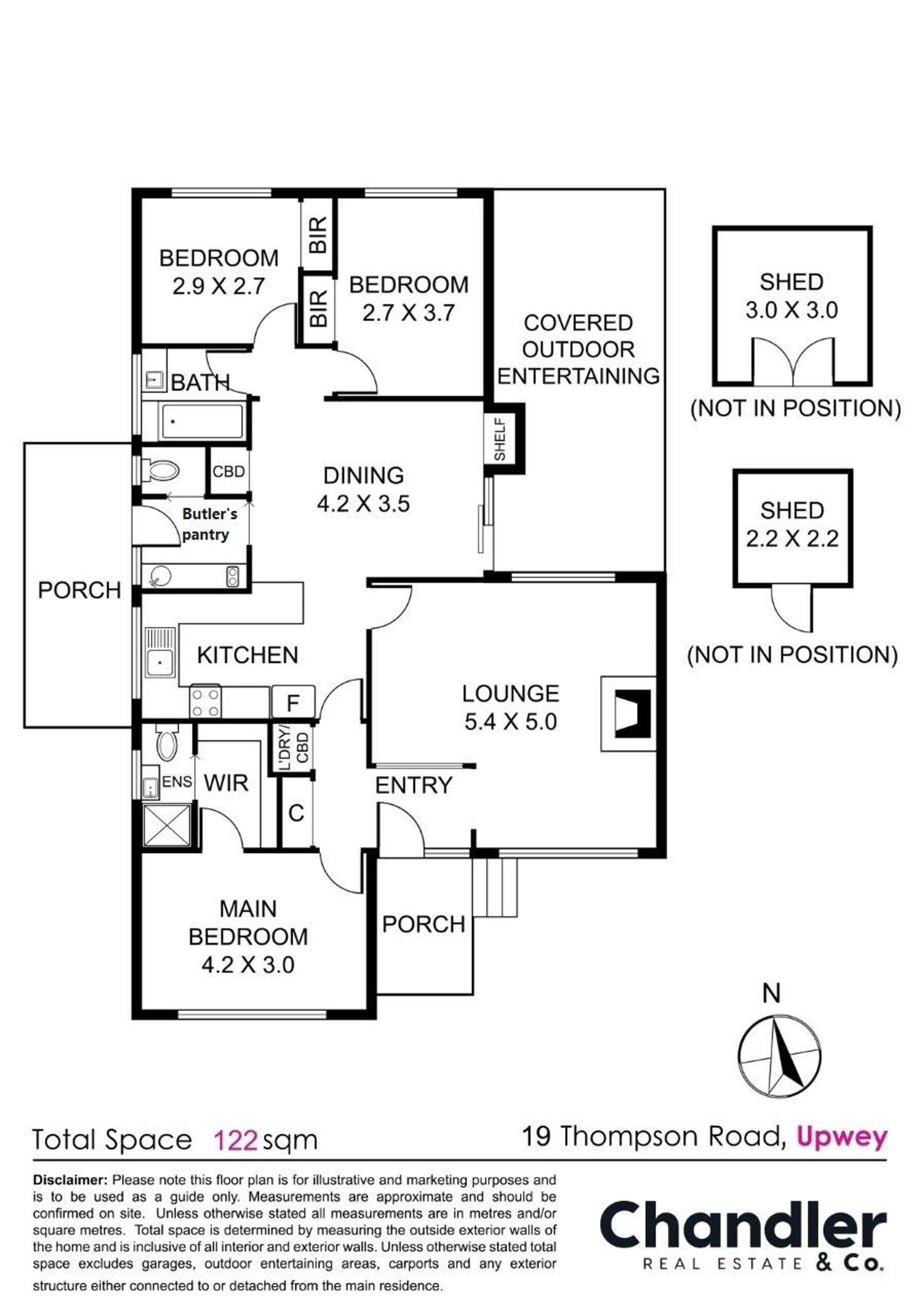Floorplan of Homely house listing, 19 Thompson Road, Upwey VIC 3158