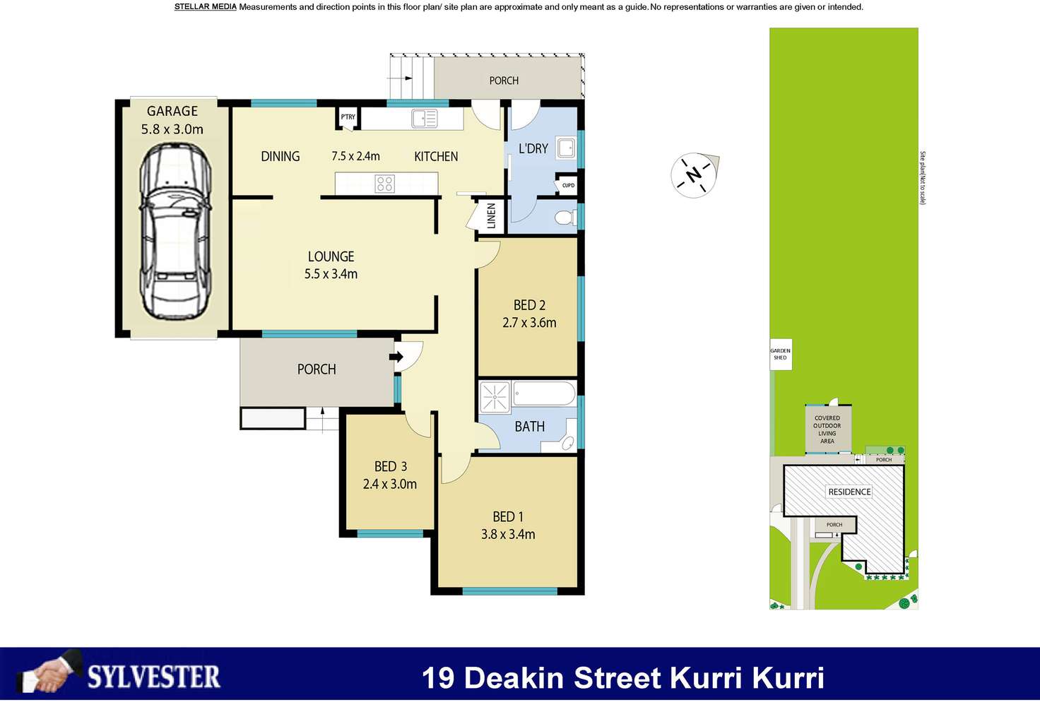 Floorplan of Homely house listing, 19 Deakin Street, Kurri Kurri NSW 2327