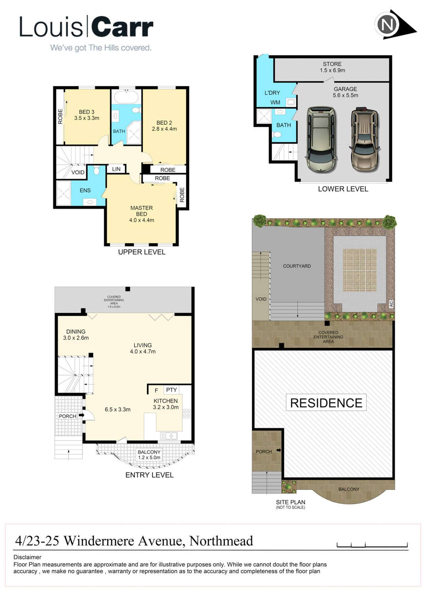 Floorplan of Homely townhouse listing, 4/23-25 Windermere Avenue, Northmead NSW 2152