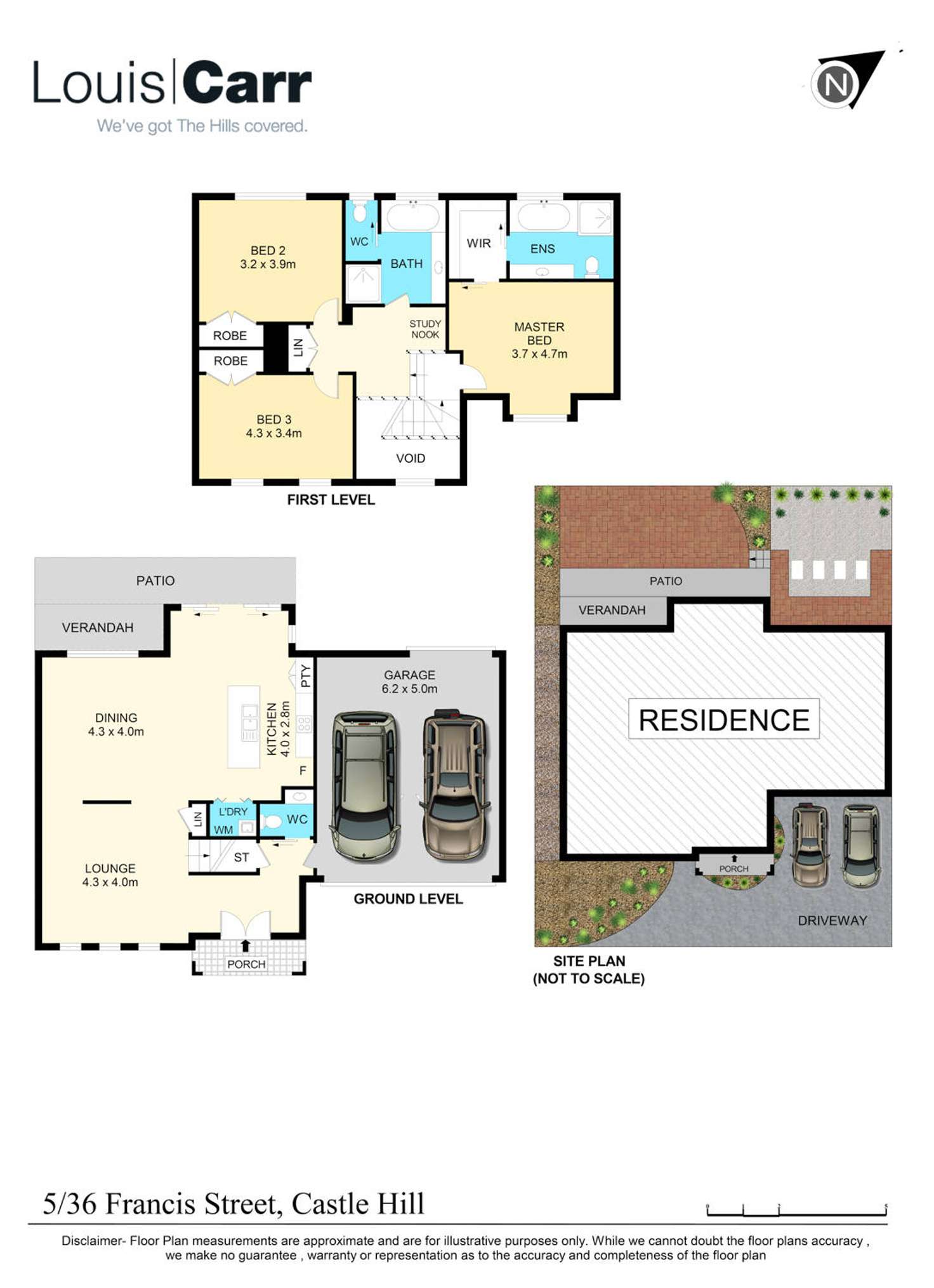 Floorplan of Homely townhouse listing, 5/36 Francis Street, Castle Hill NSW 2154