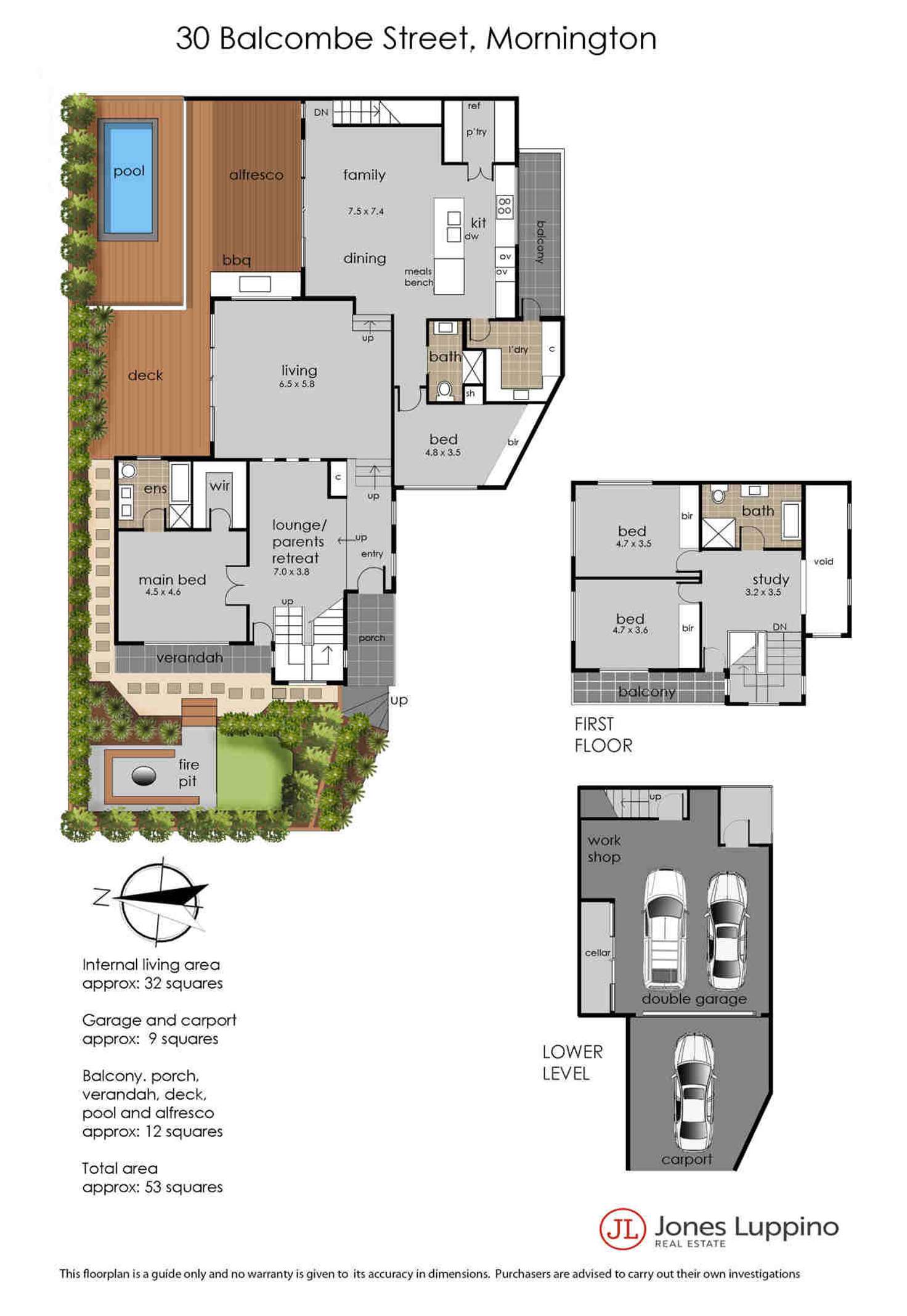 Floorplan of Homely house listing, 30 Balcombe Street, Mornington VIC 3931