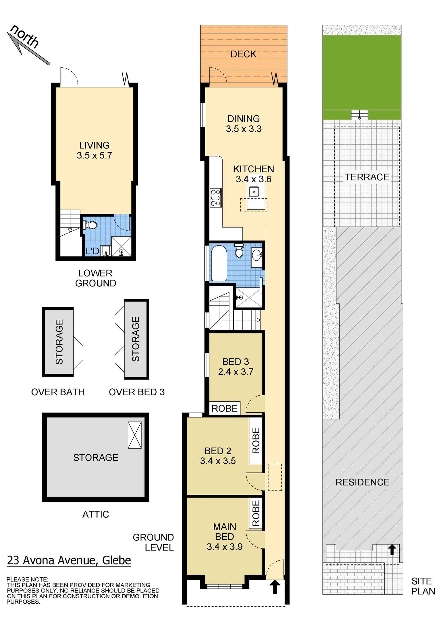 Floorplan of Homely house listing, 23 Avona Avenue, Glebe NSW 2037
