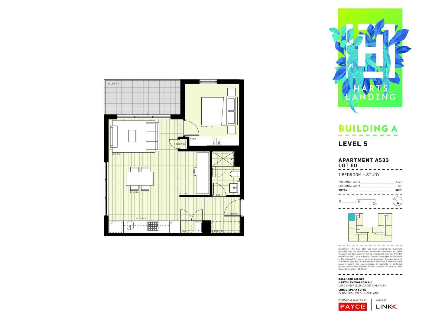 Floorplan of Homely apartment listing, 533/1-39 Lord Sheffield Circuit, Penrith NSW 2750