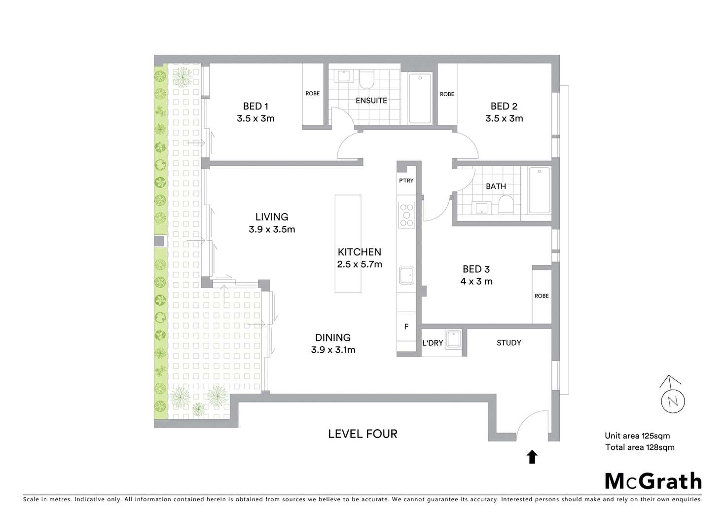 Floorplan of Homely apartment listing, Level 4/406/21 Belgrave Street, Manly NSW 2095