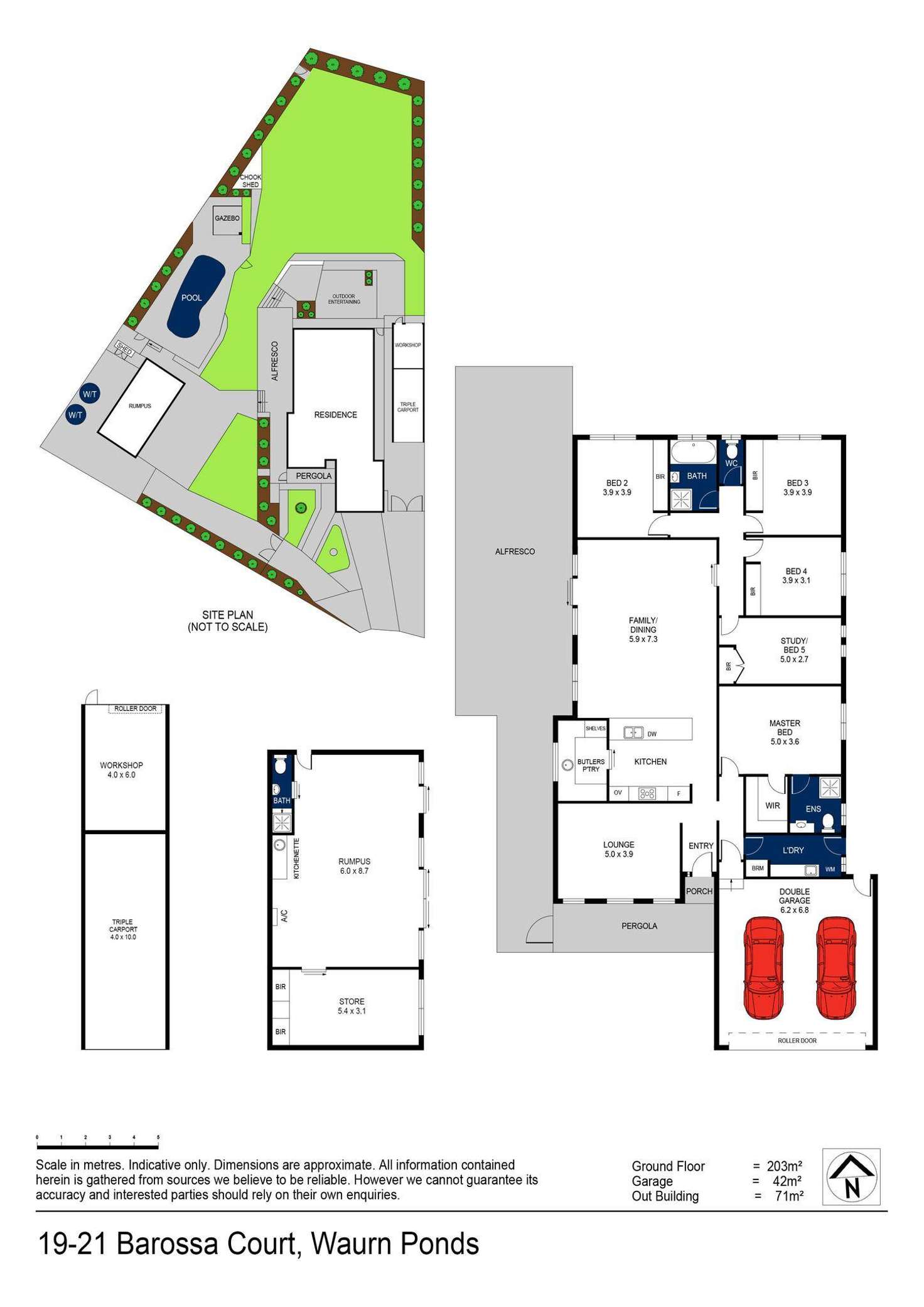 Floorplan of Homely house listing, 19-21 Barossa Court, Waurn Ponds VIC 3216