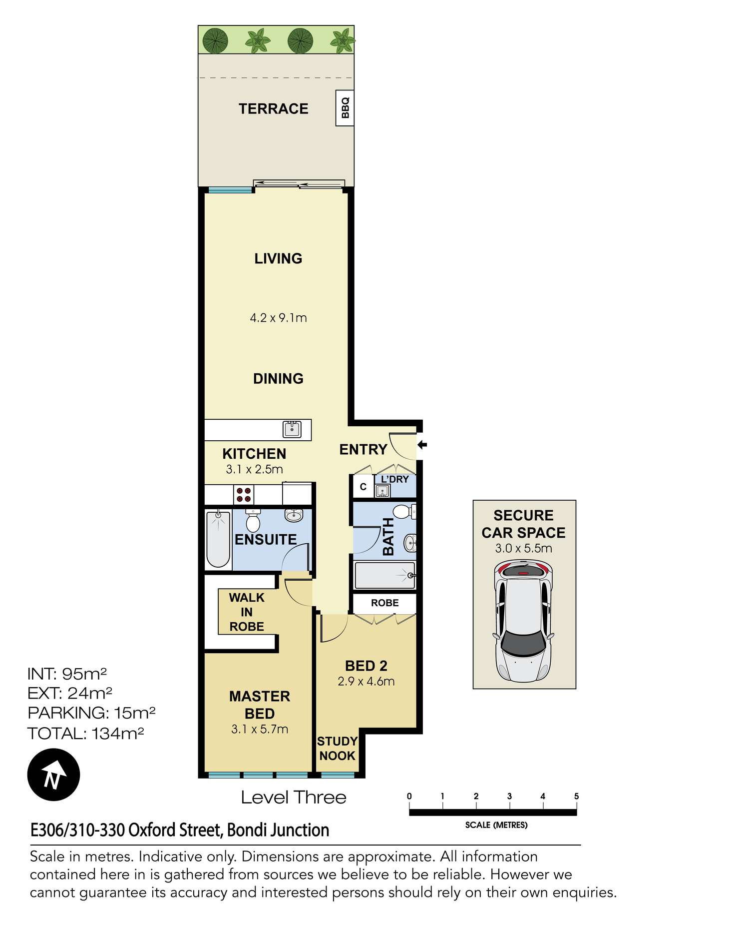 Floorplan of Homely apartment listing, E306/310-330 Oxford Street, Bondi Junction NSW 2022