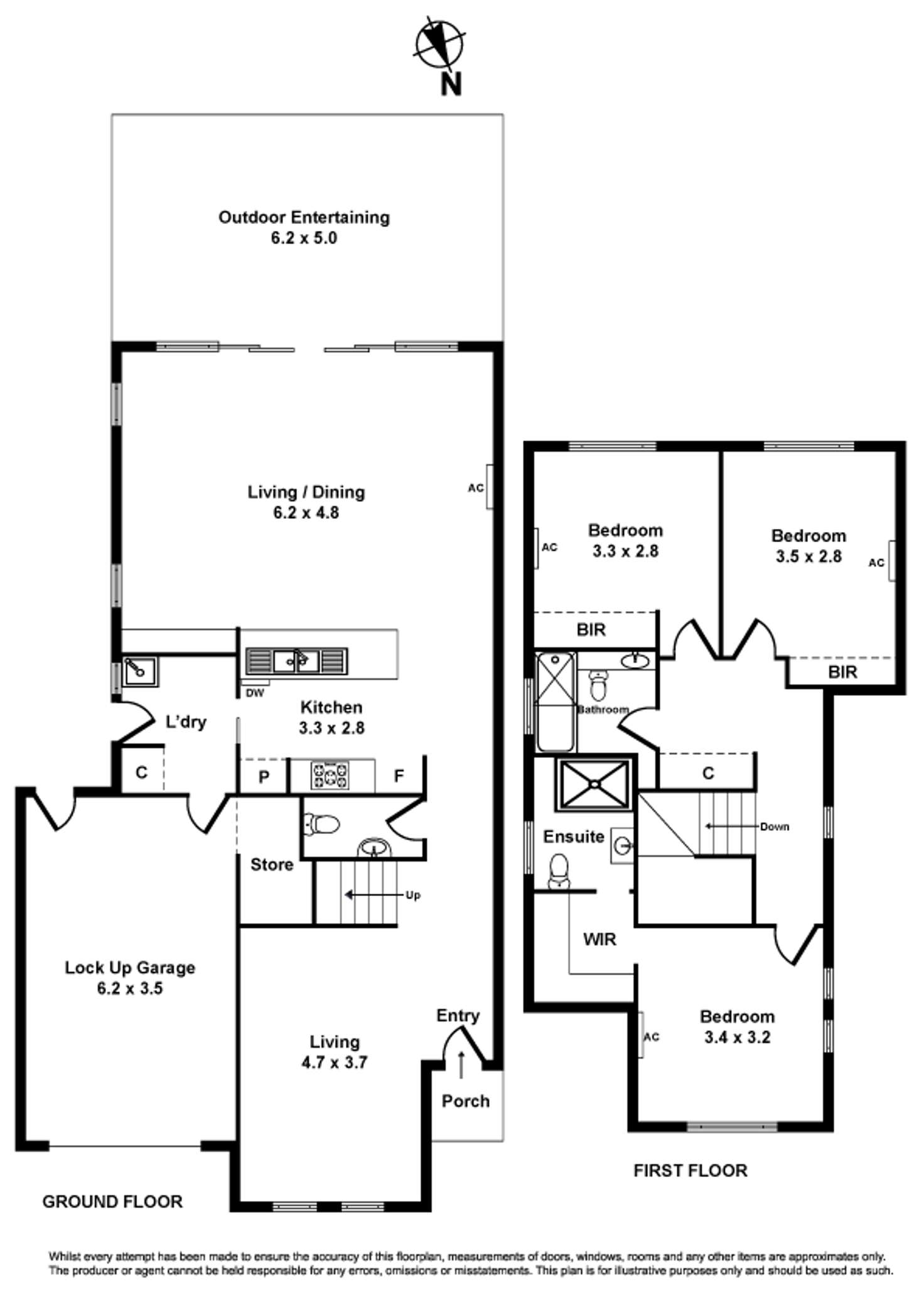 Floorplan of Homely townhouse listing, 17 Viola Avenue, Brooklyn VIC 3012