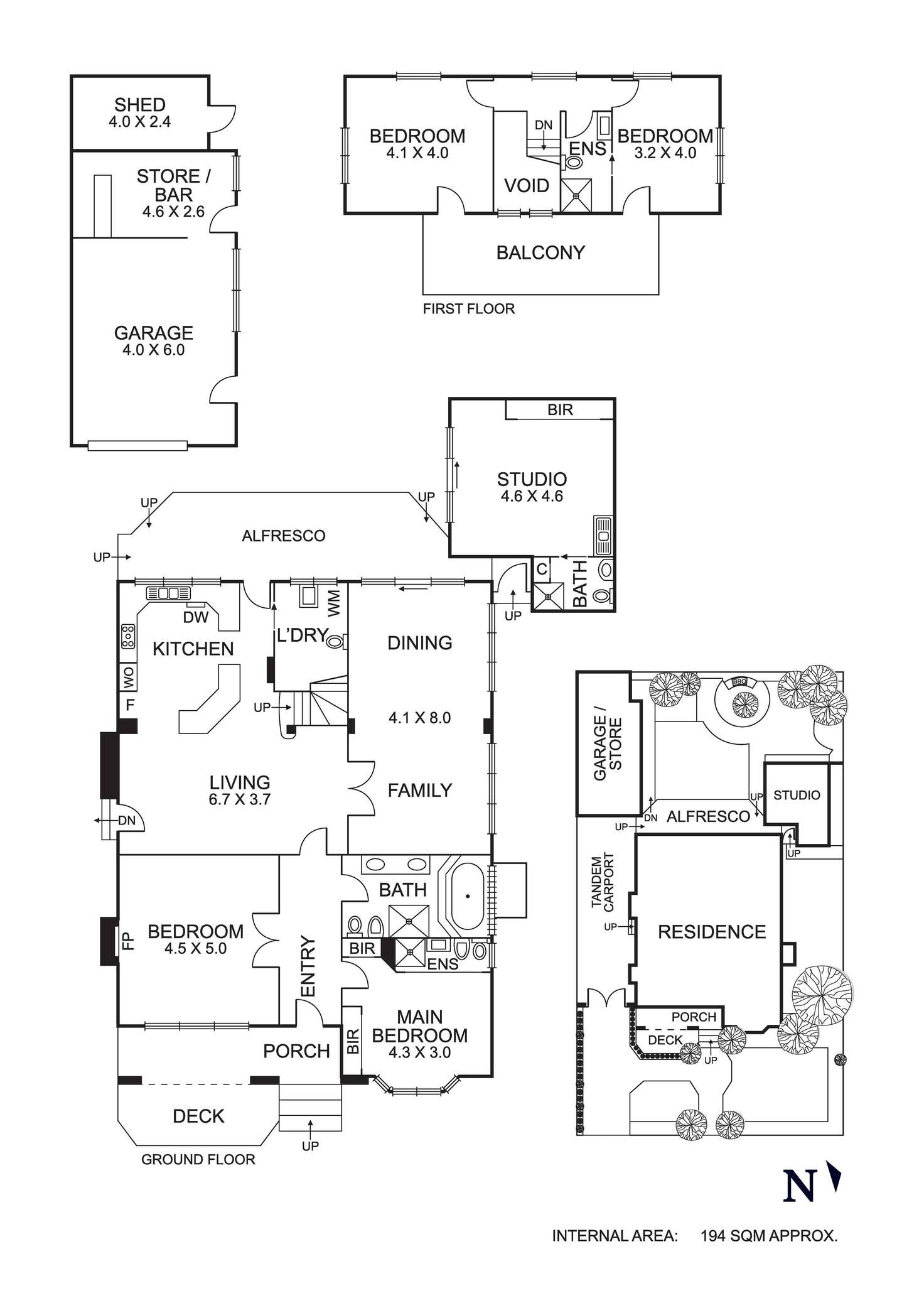 Floorplan of Homely house listing, 17 Huntington Grove, Coburg VIC 3058