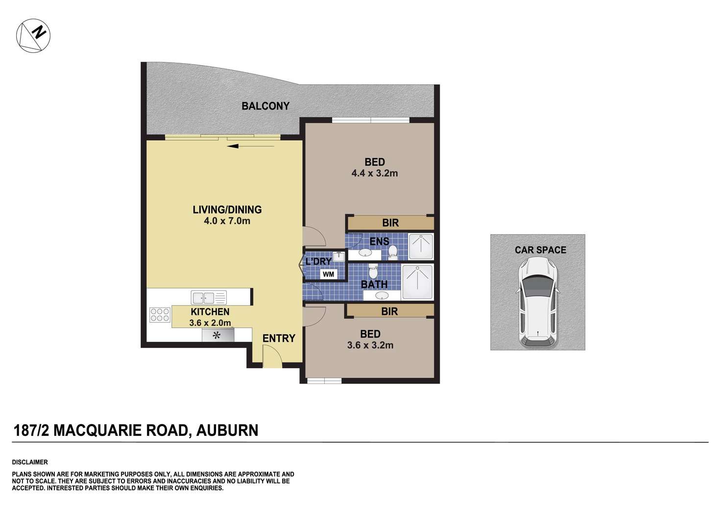 Floorplan of Homely unit listing, 187/2-4 Macquarie Road, Auburn NSW 2144