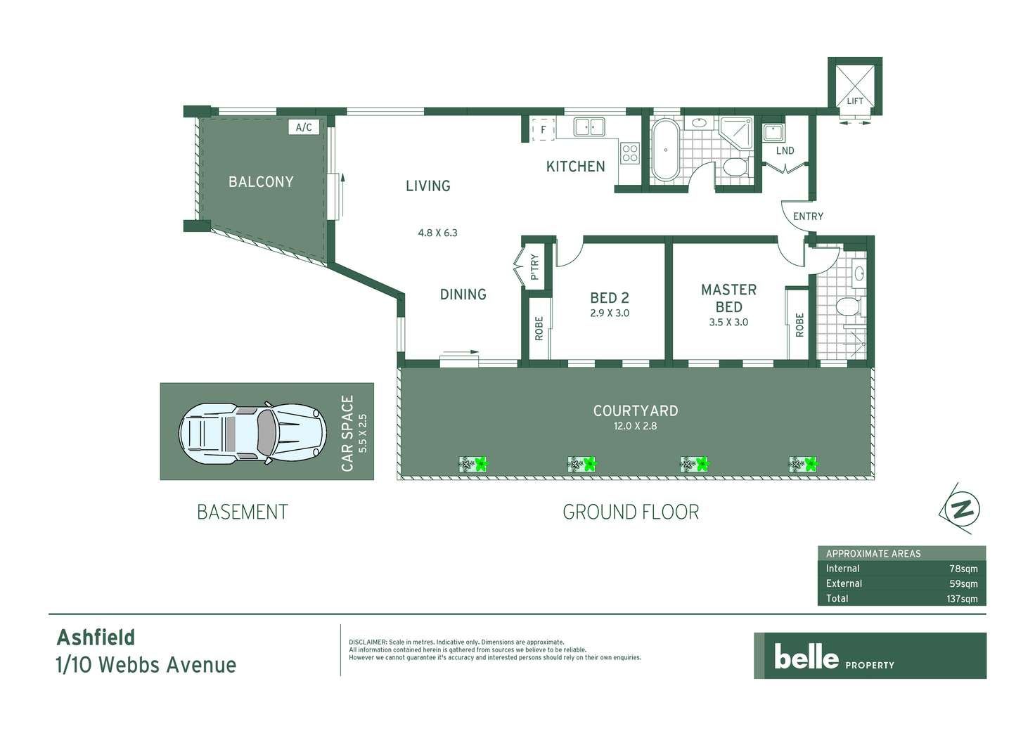 Floorplan of Homely apartment listing, 1/10 Webbs Avenue, Ashfield NSW 2131