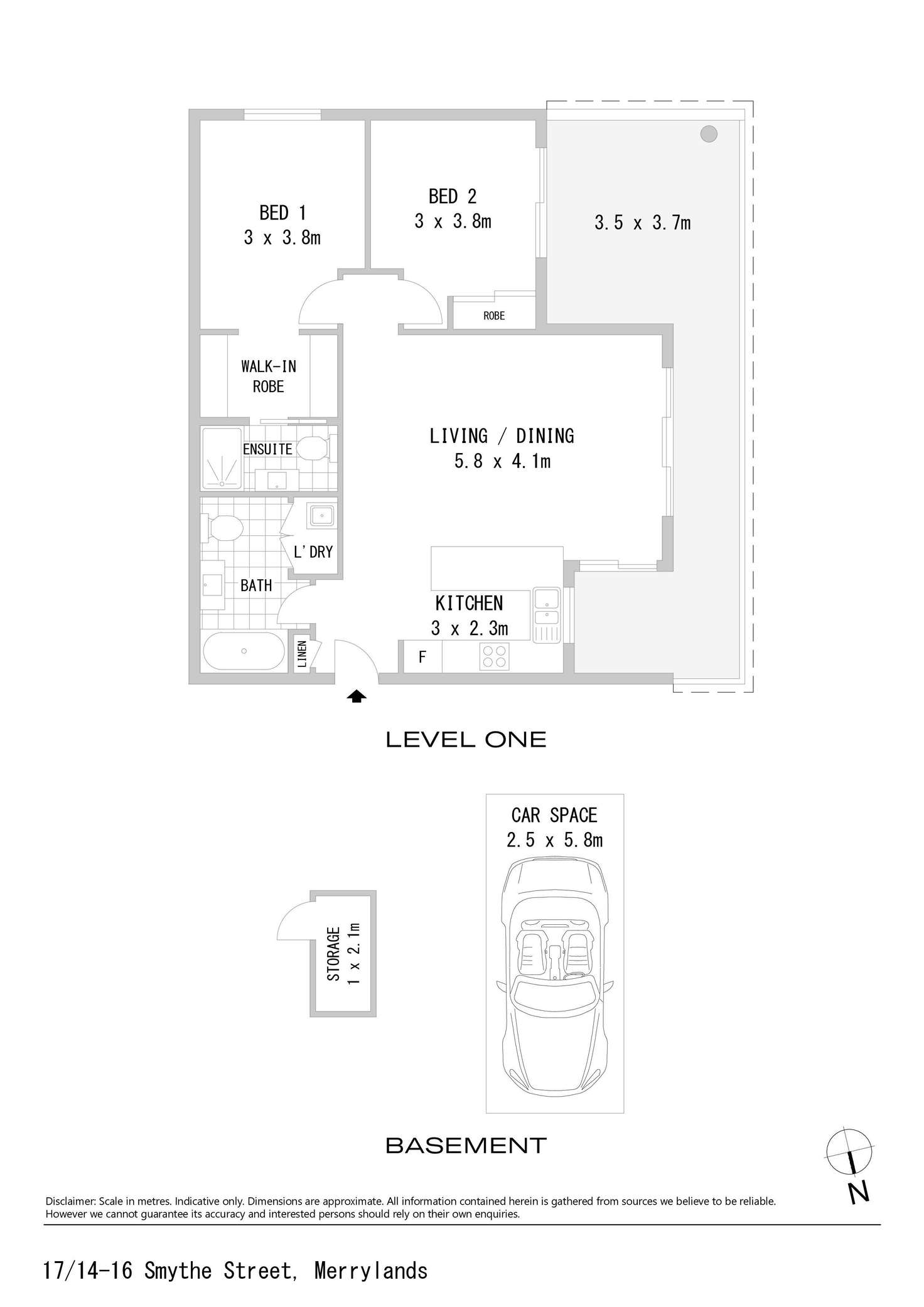 Floorplan of Homely apartment listing, 17/14-16 Smythe Street, Merrylands NSW 2160