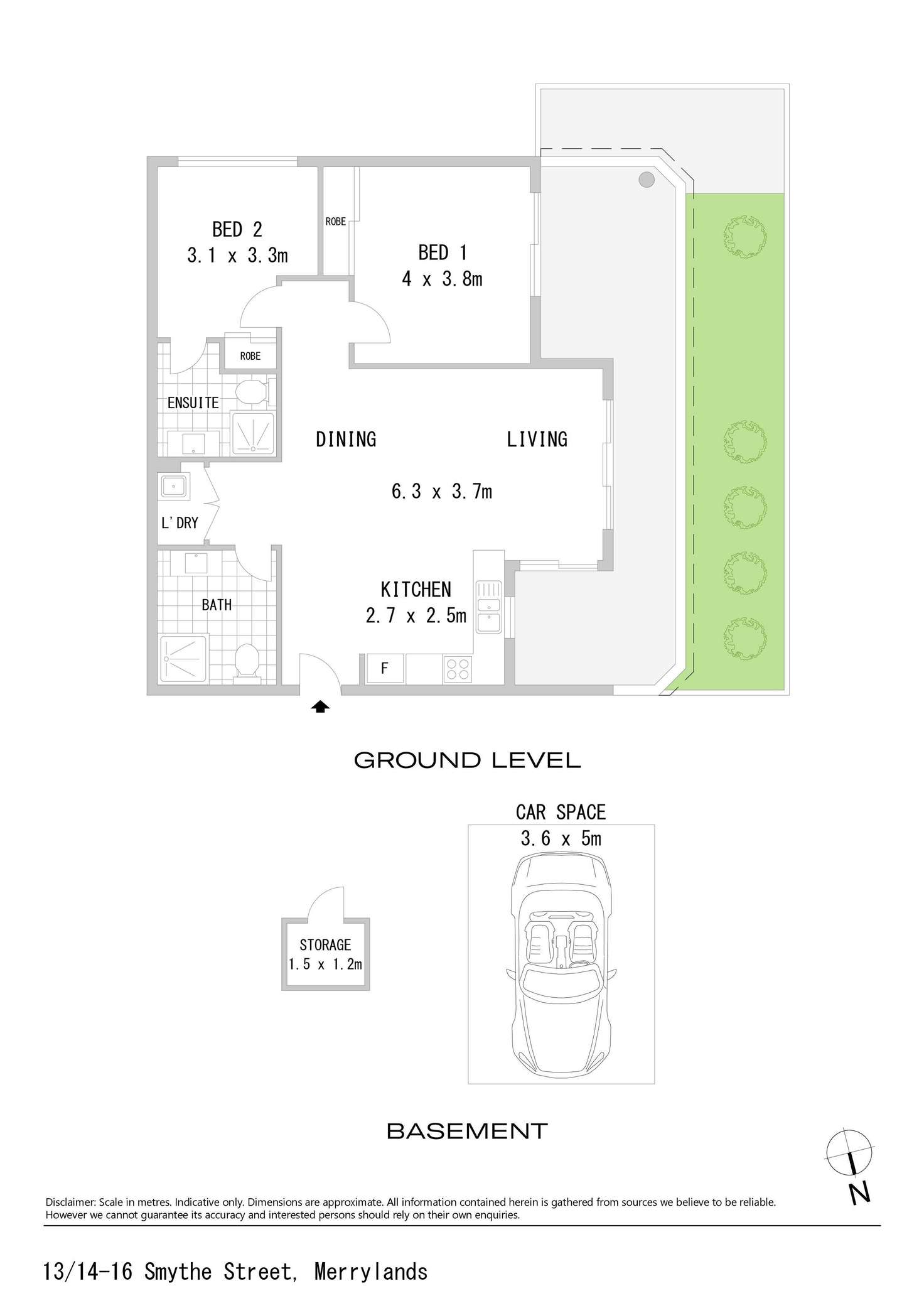 Floorplan of Homely apartment listing, 13/14-16 Smythe Street, Merrylands NSW 2160