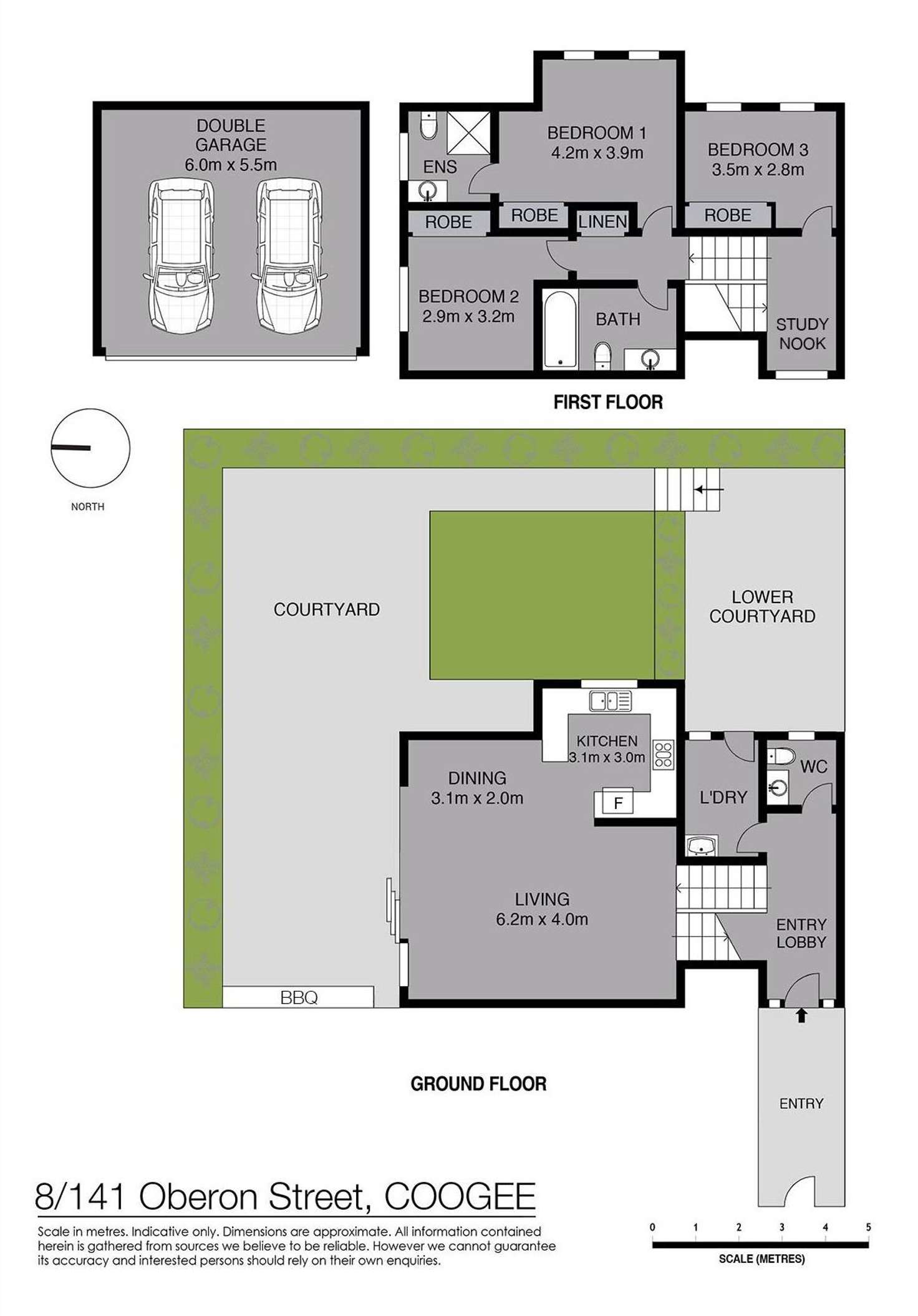 Floorplan of Homely townhouse listing, 8/141 Oberon Street, Coogee NSW 2034