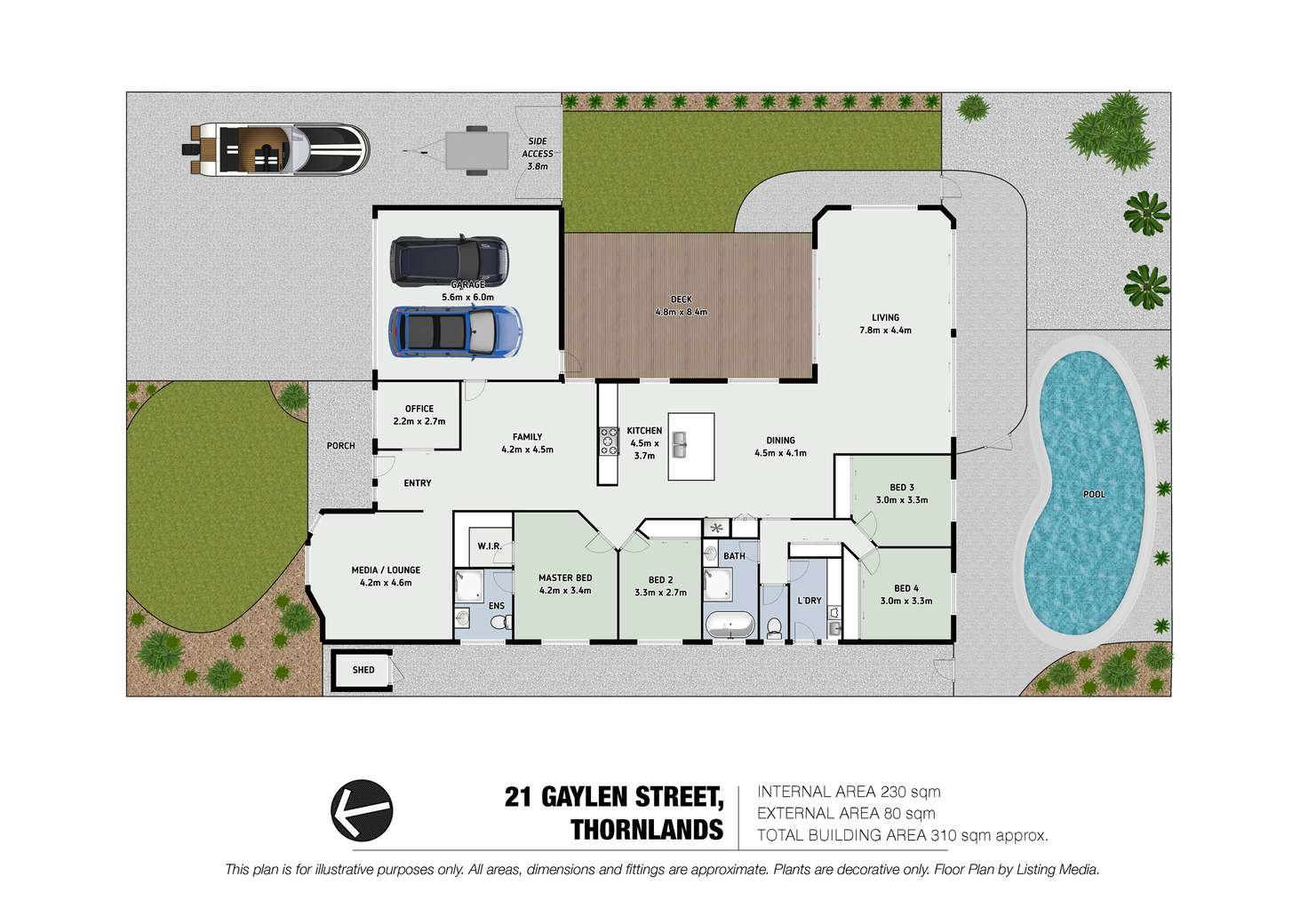 Floorplan of Homely house listing, 21 Gaylen Street, Thornlands QLD 4164